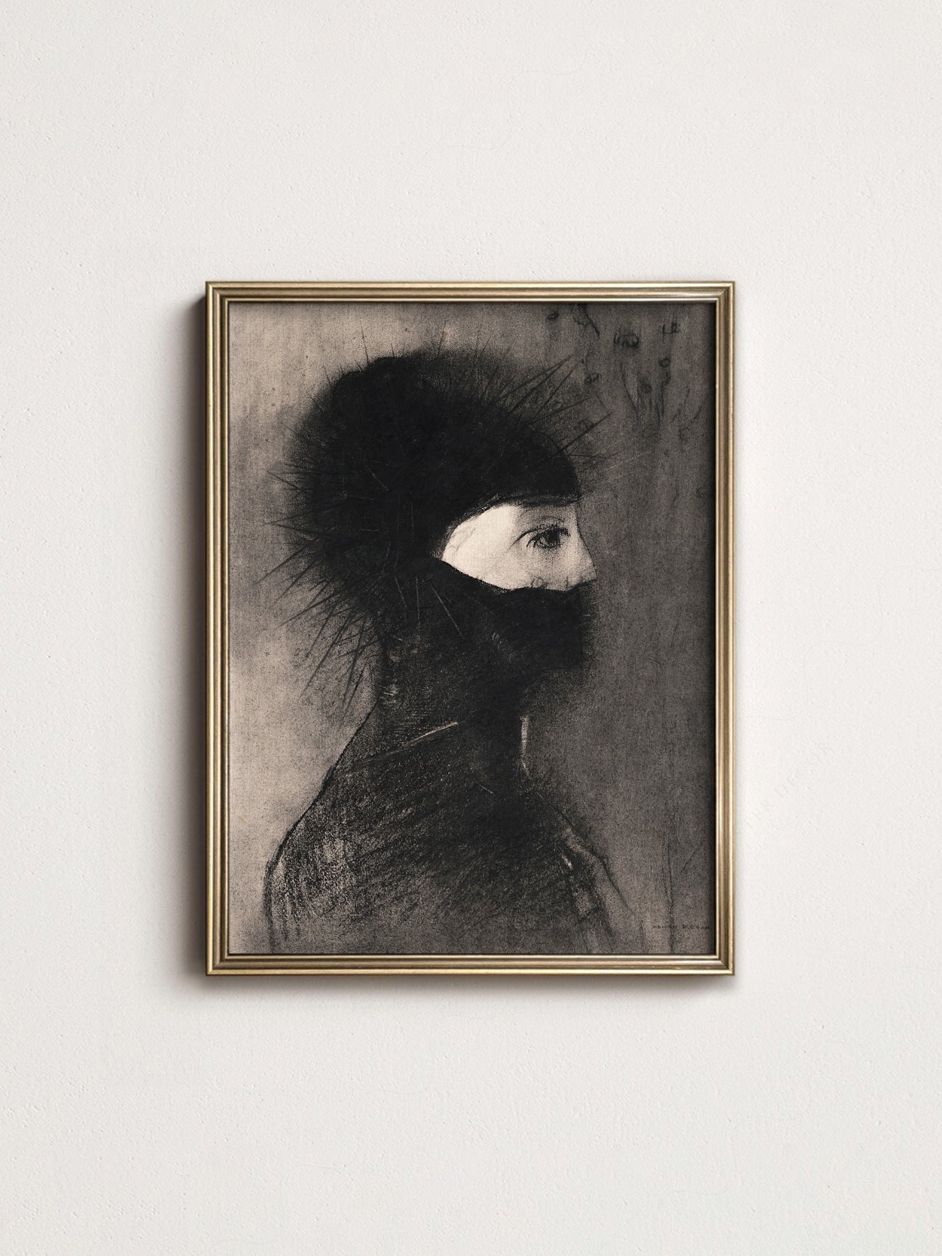 Odilon Redon Armor 1891 Art Print – Dark Symbolist Wall Poster