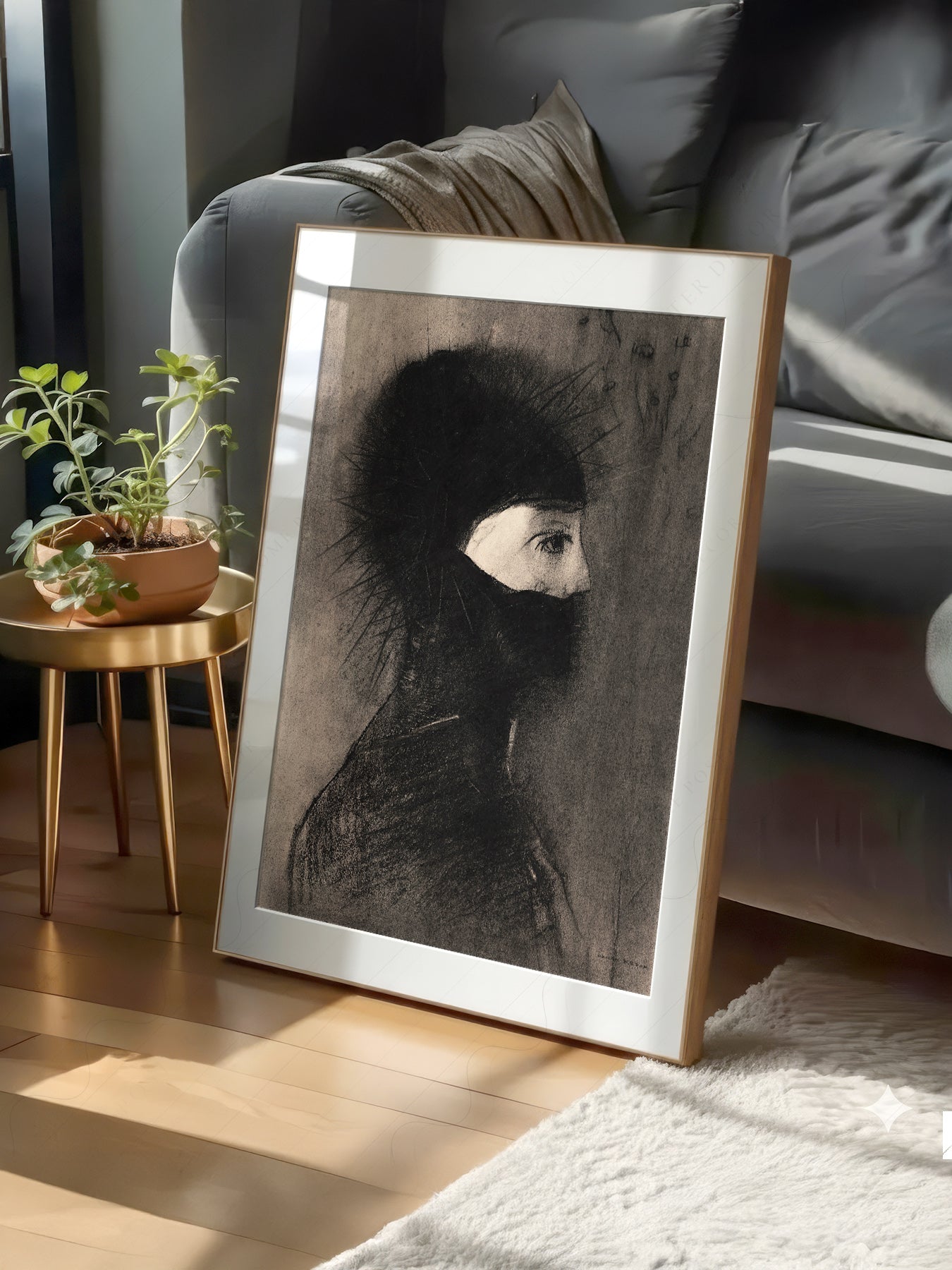 Odilon Redon Armor 1891 Art Print – Dark Symbolist Wall Poster