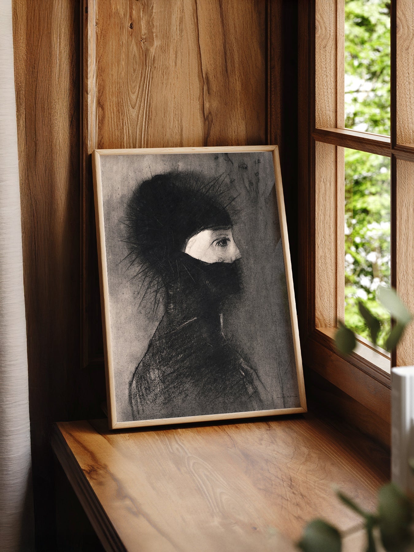 Odilon Redon Armor 1891 Art Print – Dark Symbolist Wall Poster