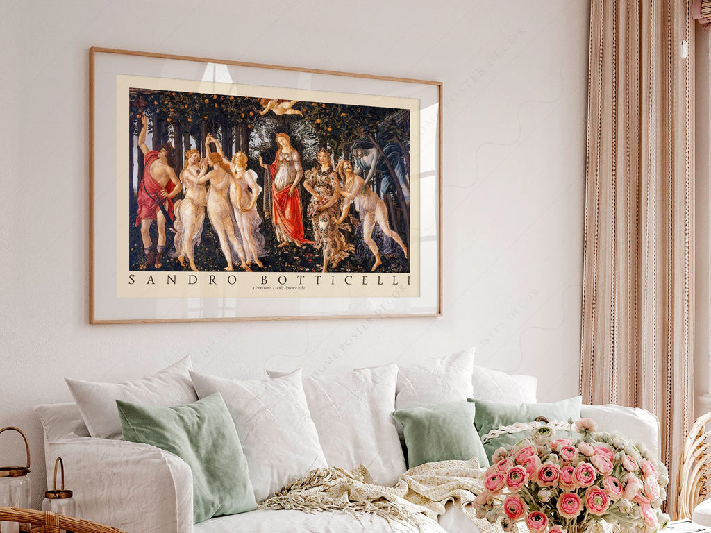Sandro Botticelli La Primavera Art Print – Renaissance Wall Art Poster