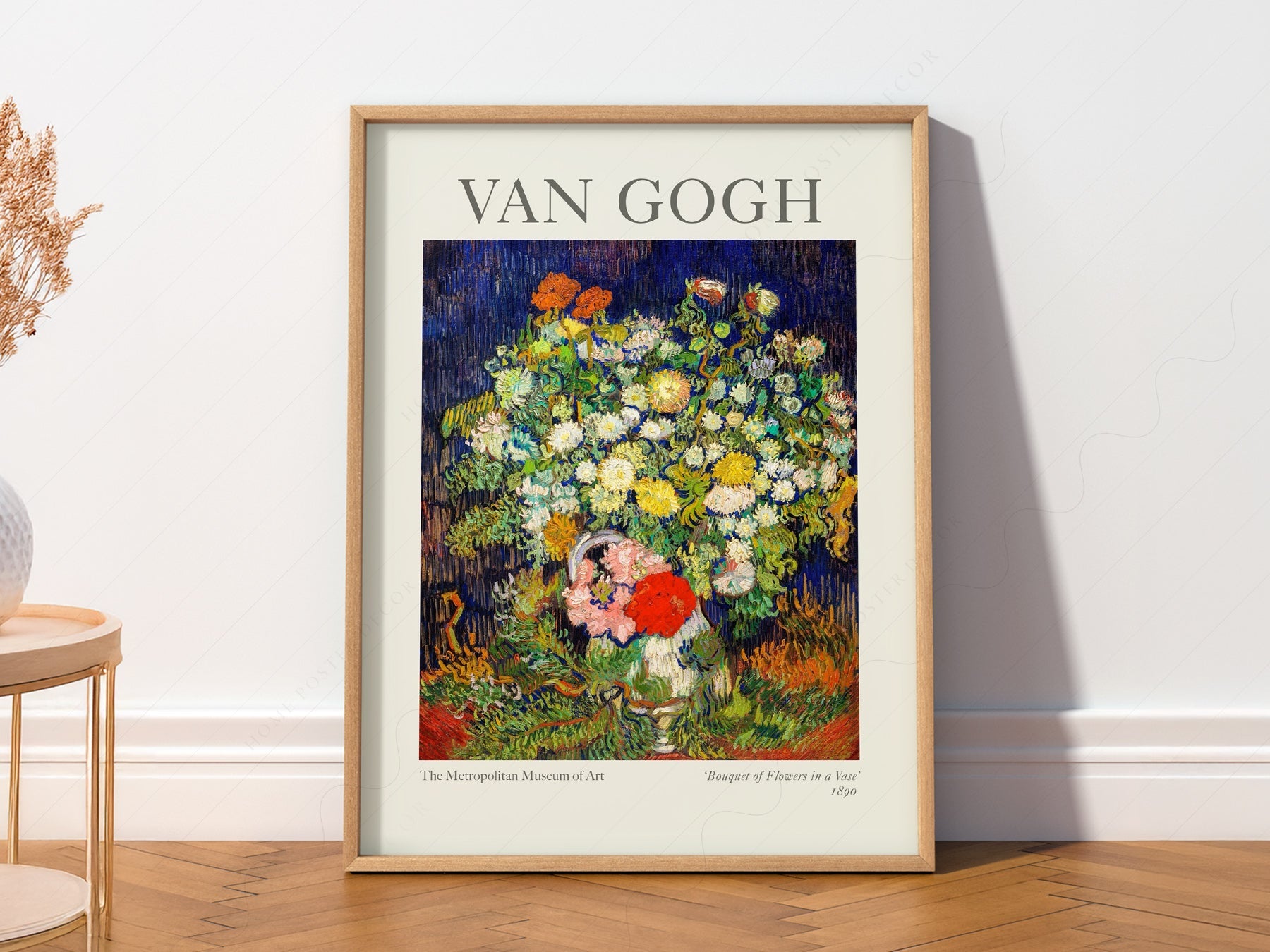 Van Gogh Bouquet of Flowers in a Vase Art Print – Floral Wall Decor