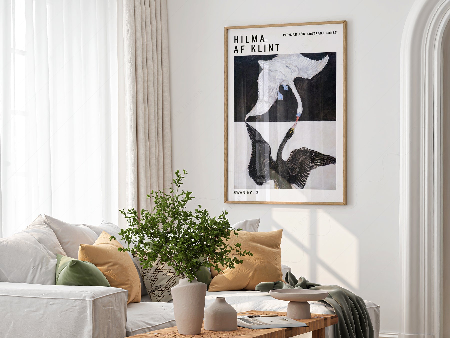Hilma af Klint Swan No. 3 Art Print – Abstract Symbolist Wall Art