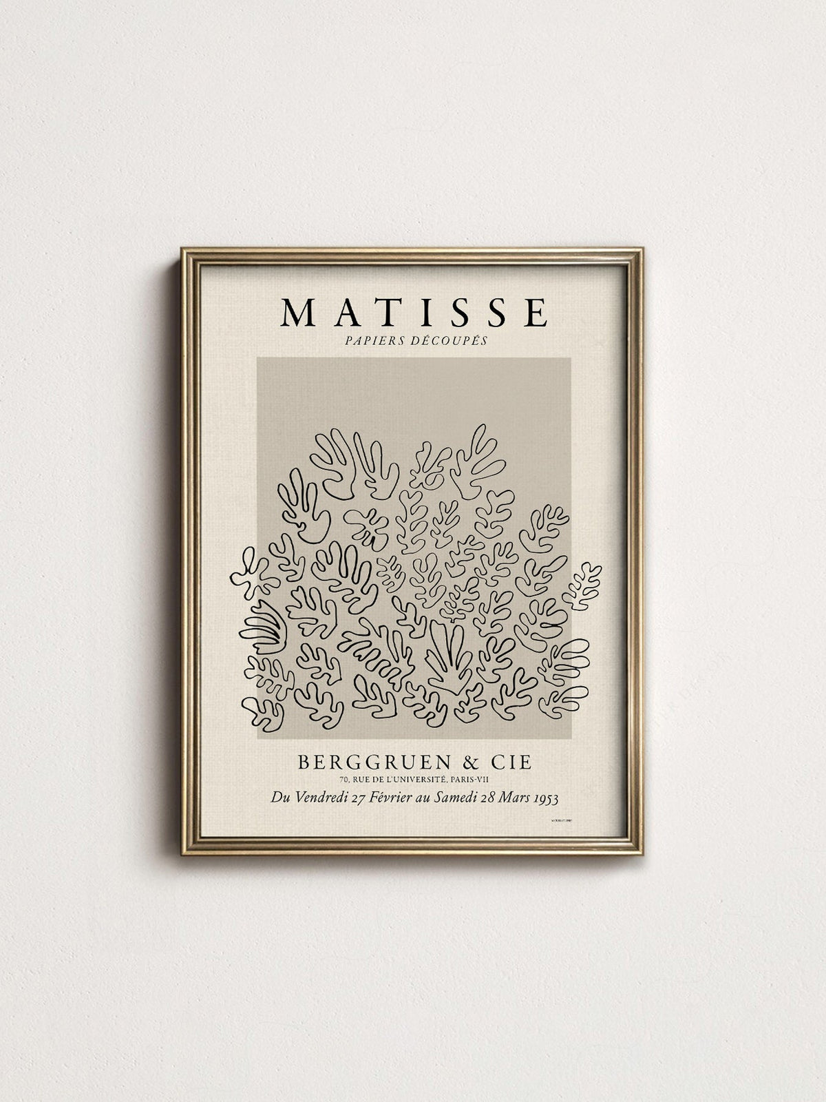 Henri Matisse Papiers Découpés Exhibition Poster – Modern Art Print