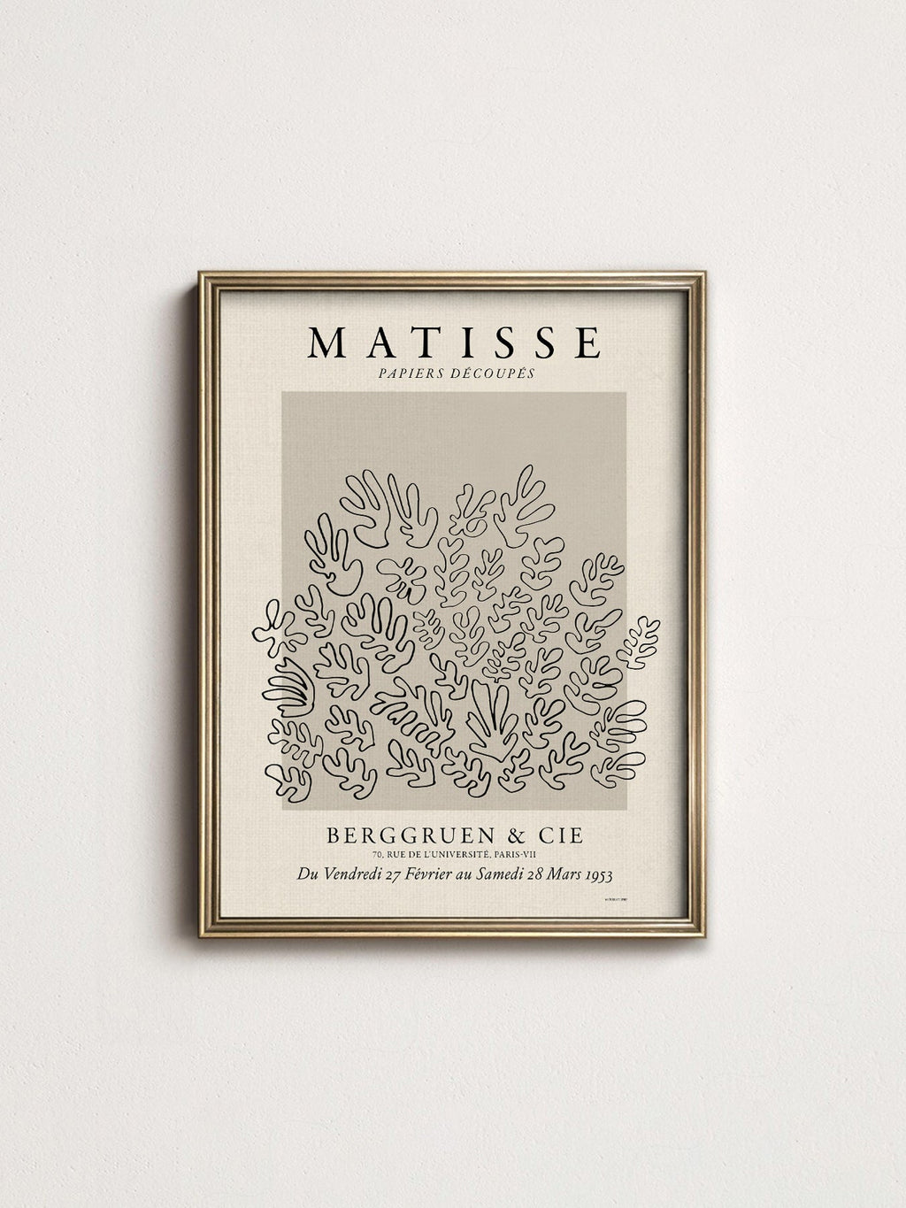 Henri Matisse Papiers Découpés Exhibition Poster – Modern Art Print
