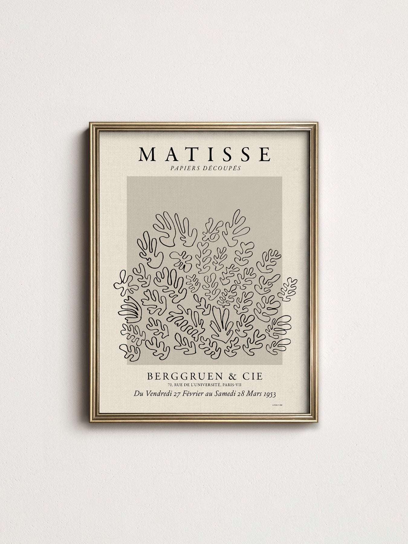 Henri Matisse Papiers Découpés Exhibition Poster – Modern Art Print