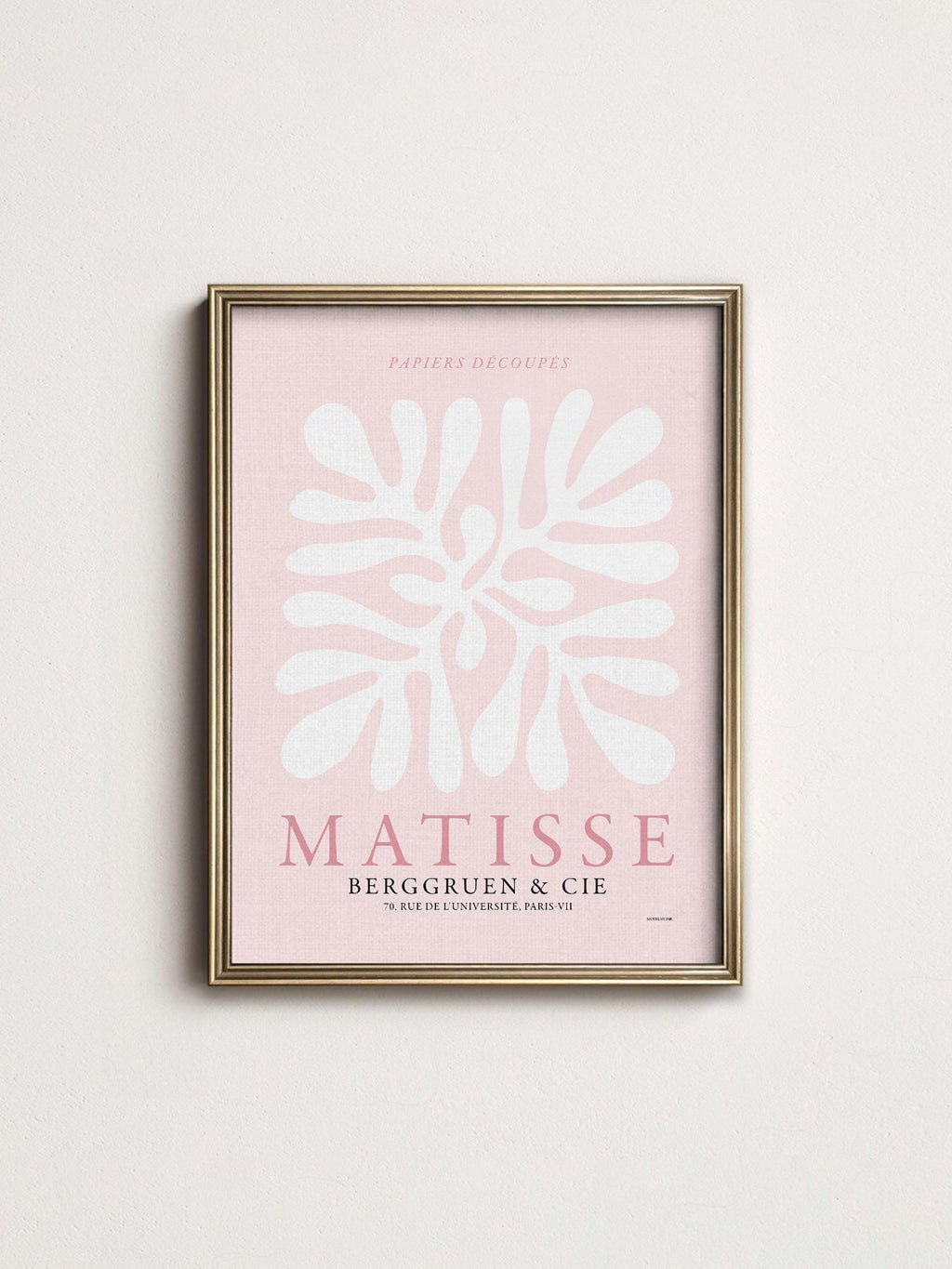 Henri Matisse Papiers Découpés Art Print – Pink Cut-Outs Poster