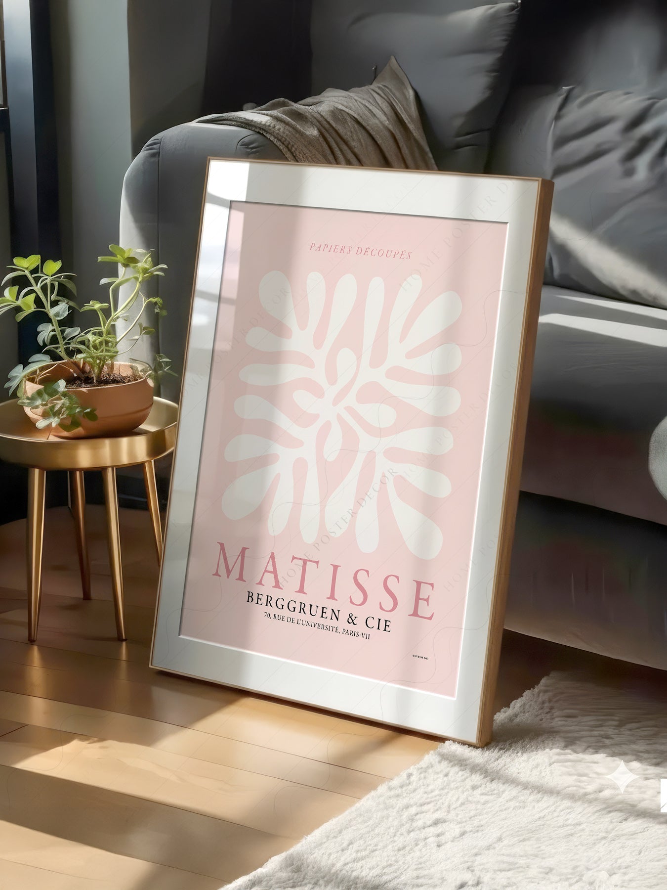 Henri Matisse Papiers Découpés Art Print – Pink Cut-Outs Poster