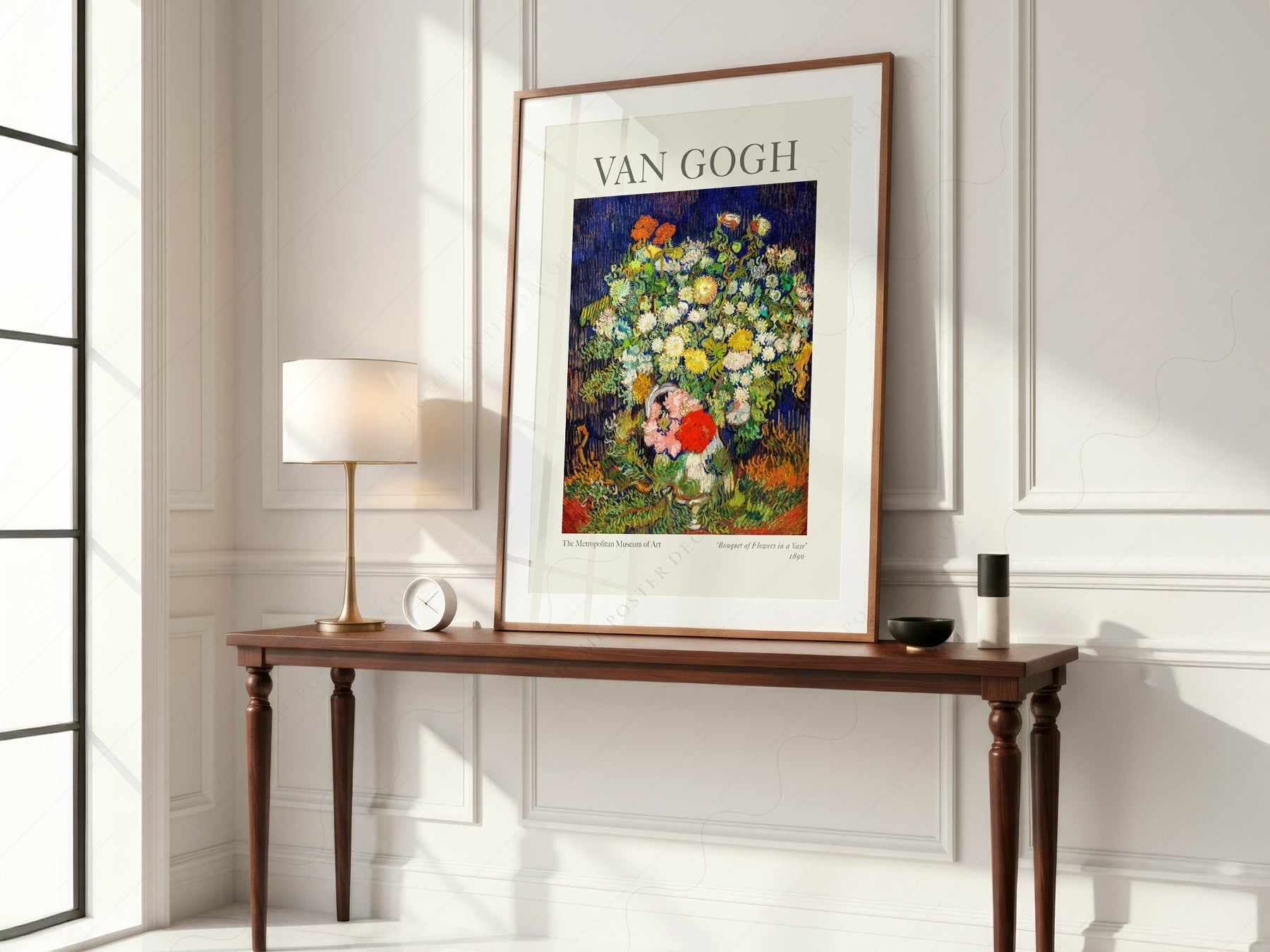 Van Gogh Bouquet of Flowers in a Vase Art Print – Floral Wall Decor