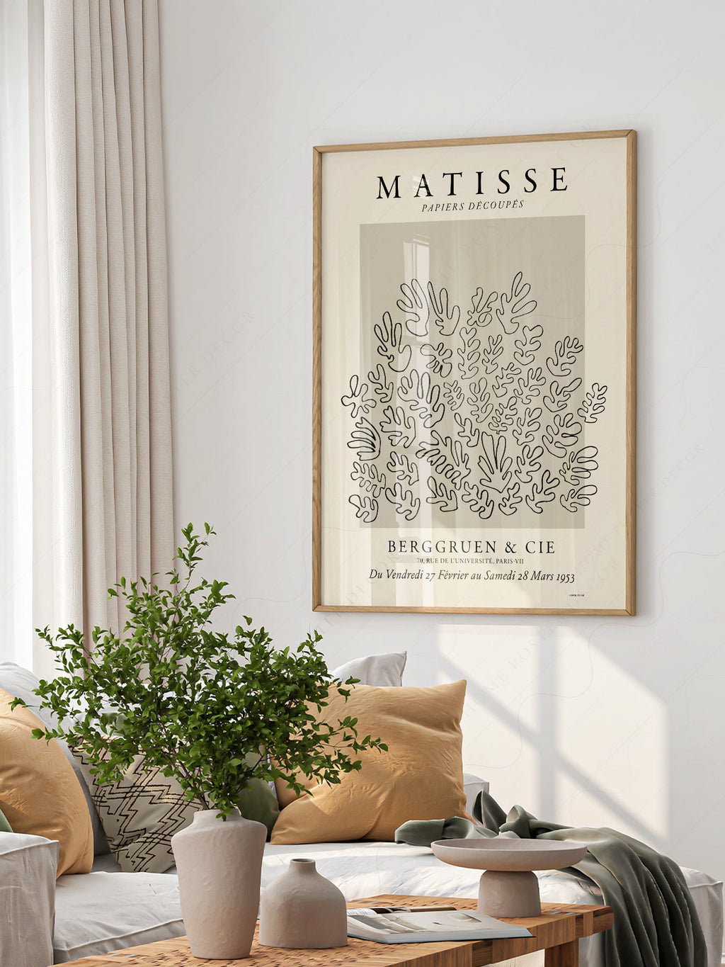 Henri Matisse Papiers Découpés Exhibition Poster – Modern Art Print
