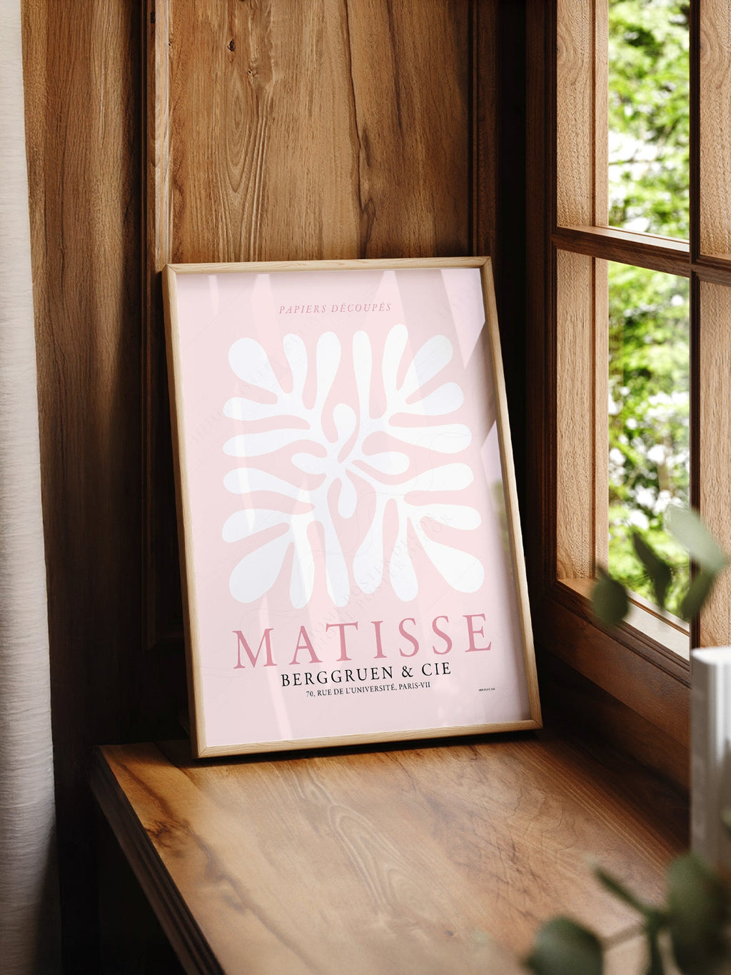 Henri Matisse Papiers Découpés Art Print – Pink Cut-Outs Poster