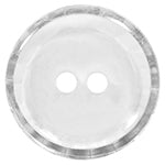 Elan; 2-Hole Button, Clear, 7/8" (22mm)
