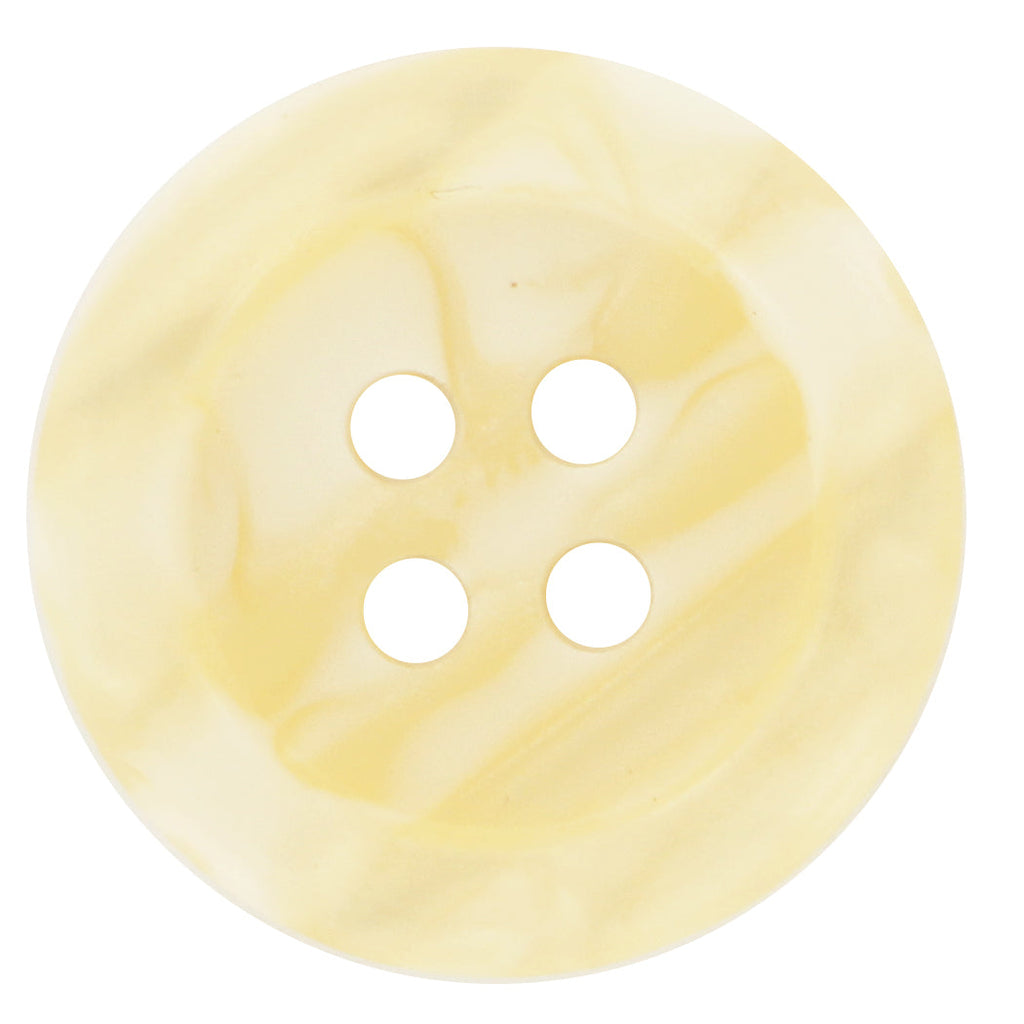 Elan ; Bouton 4 trous, jaune, 23 mm