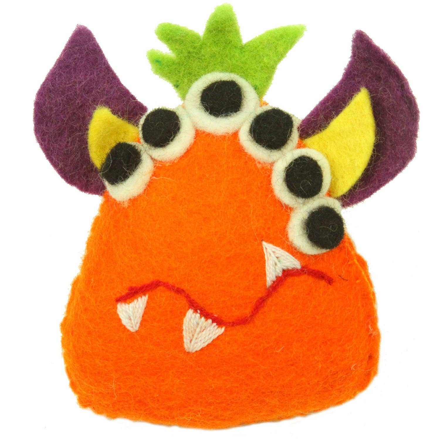 NOUVEAU (Vente au détail) - Monstre en feutre orange - Oreiller Fée des dents