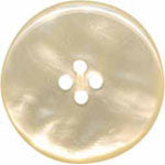 Elan ; Bouton 4 trous, perle, 28 mm