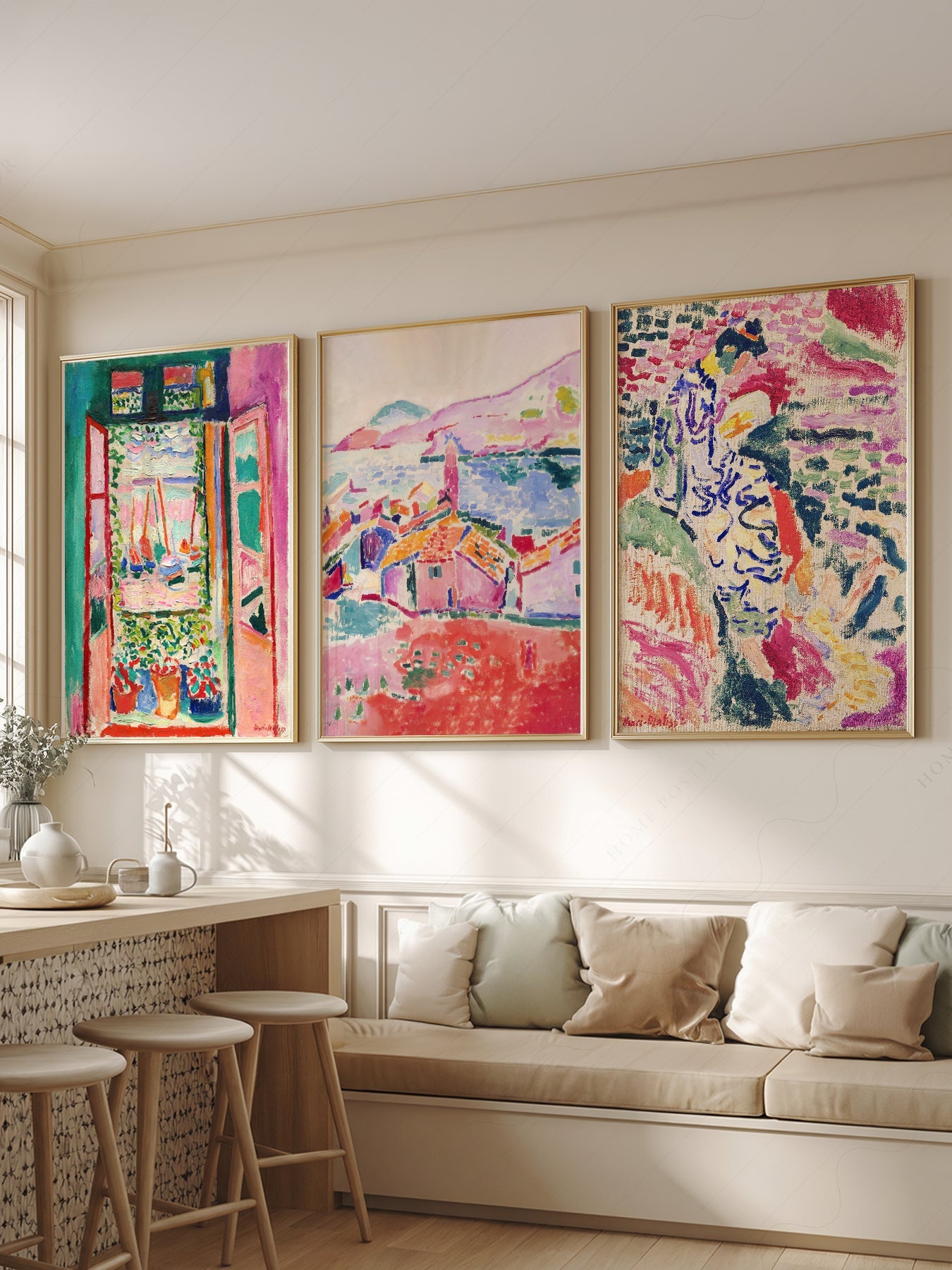 Henri Matisse Gallery Wall Set of 3 Prints – Museum Art Collection Poster
