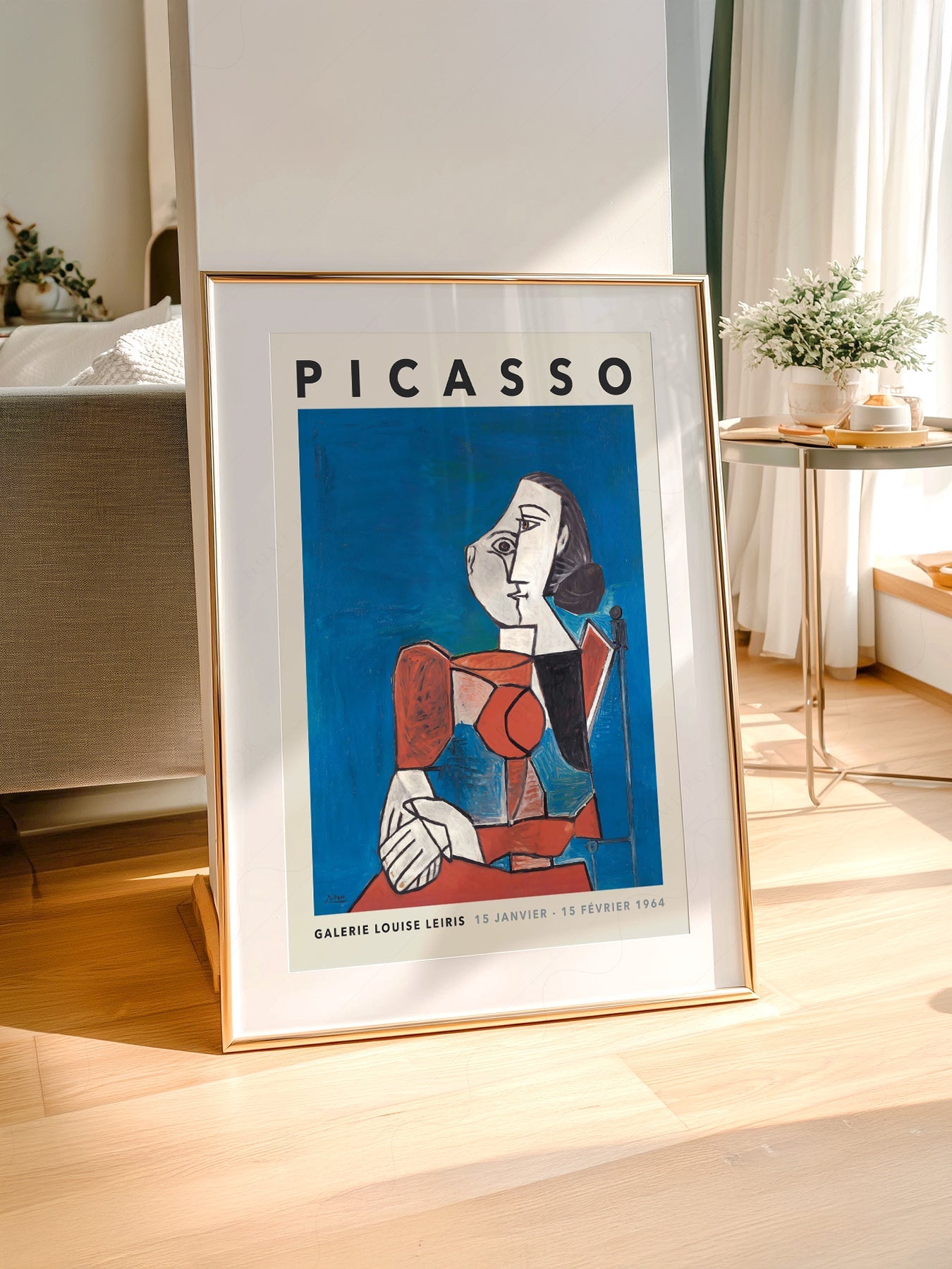 Pablo Picasso Galerie Louise Leiris Exhibition Poster – Cubist Wall Art