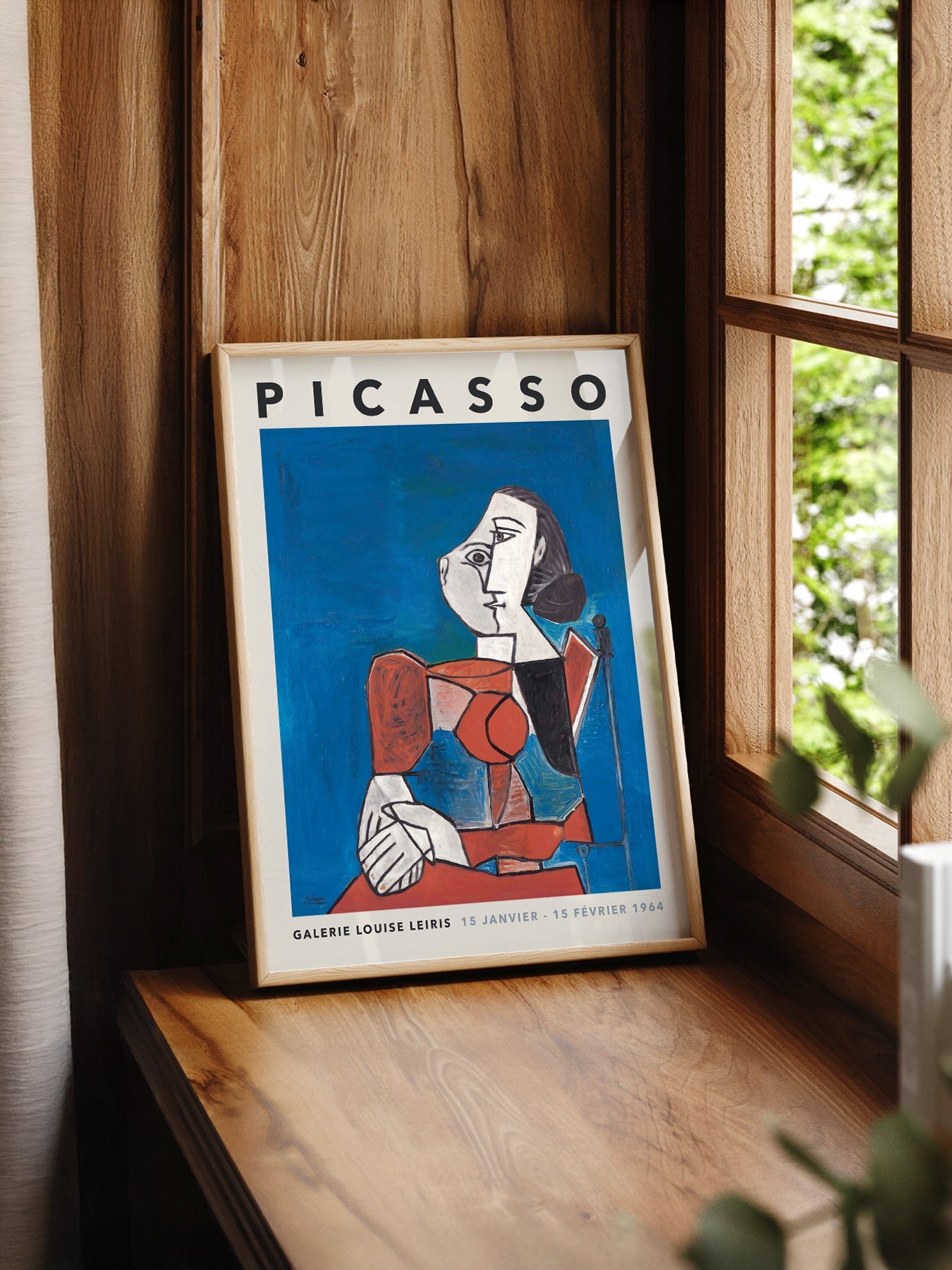 Pablo Picasso Galerie Louise Leiris Exhibition Poster – Cubist Wall Art