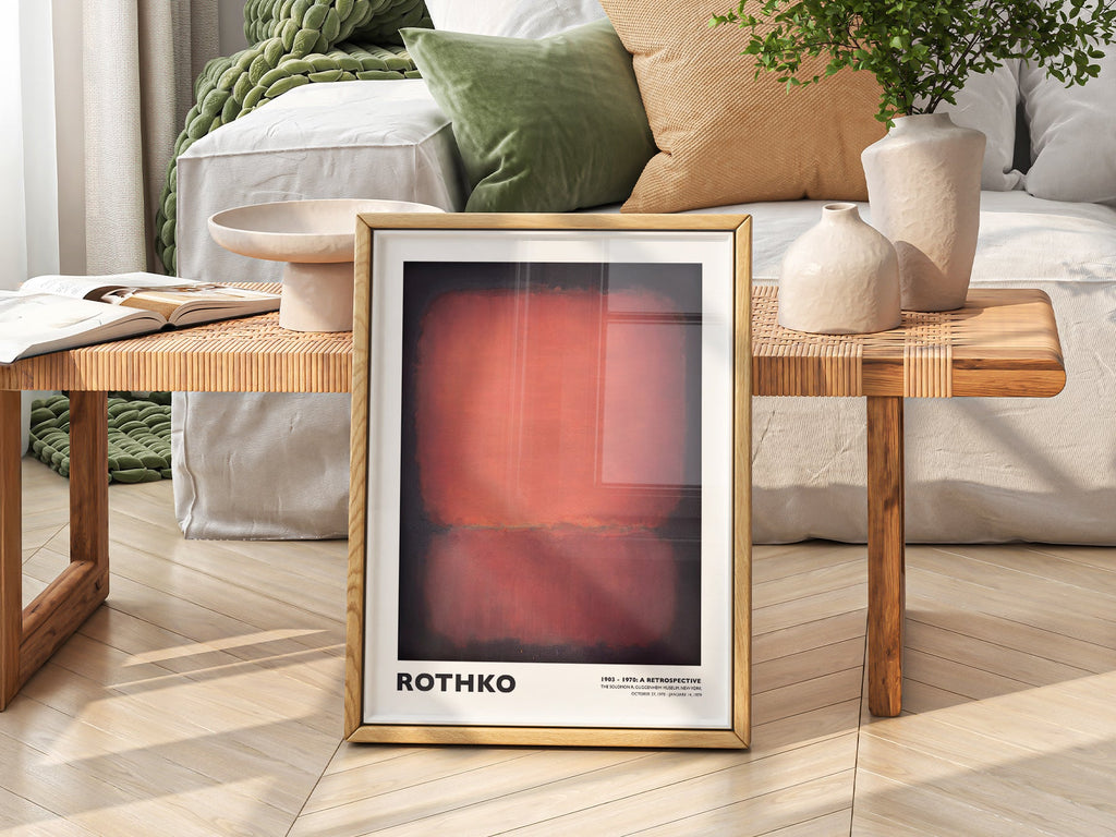 Mark Rothko Untitled Red and Black Art Print – Abstract Expressionist Poster