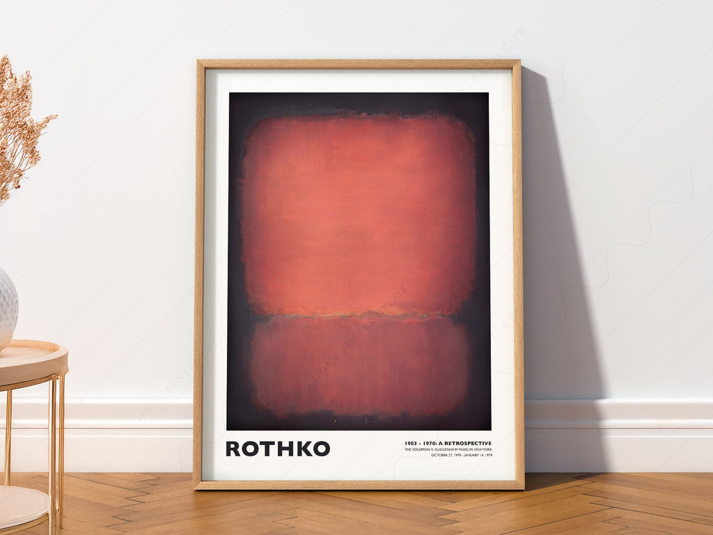 Mark Rothko Untitled Red and Black Art Print – Abstract Expressionist Poster