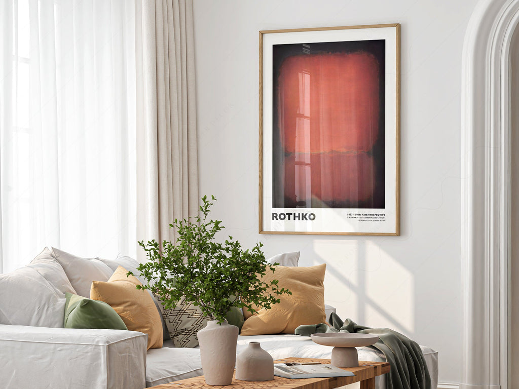 Mark Rothko Untitled Red and Black Art Print – Abstract Expressionist Poster