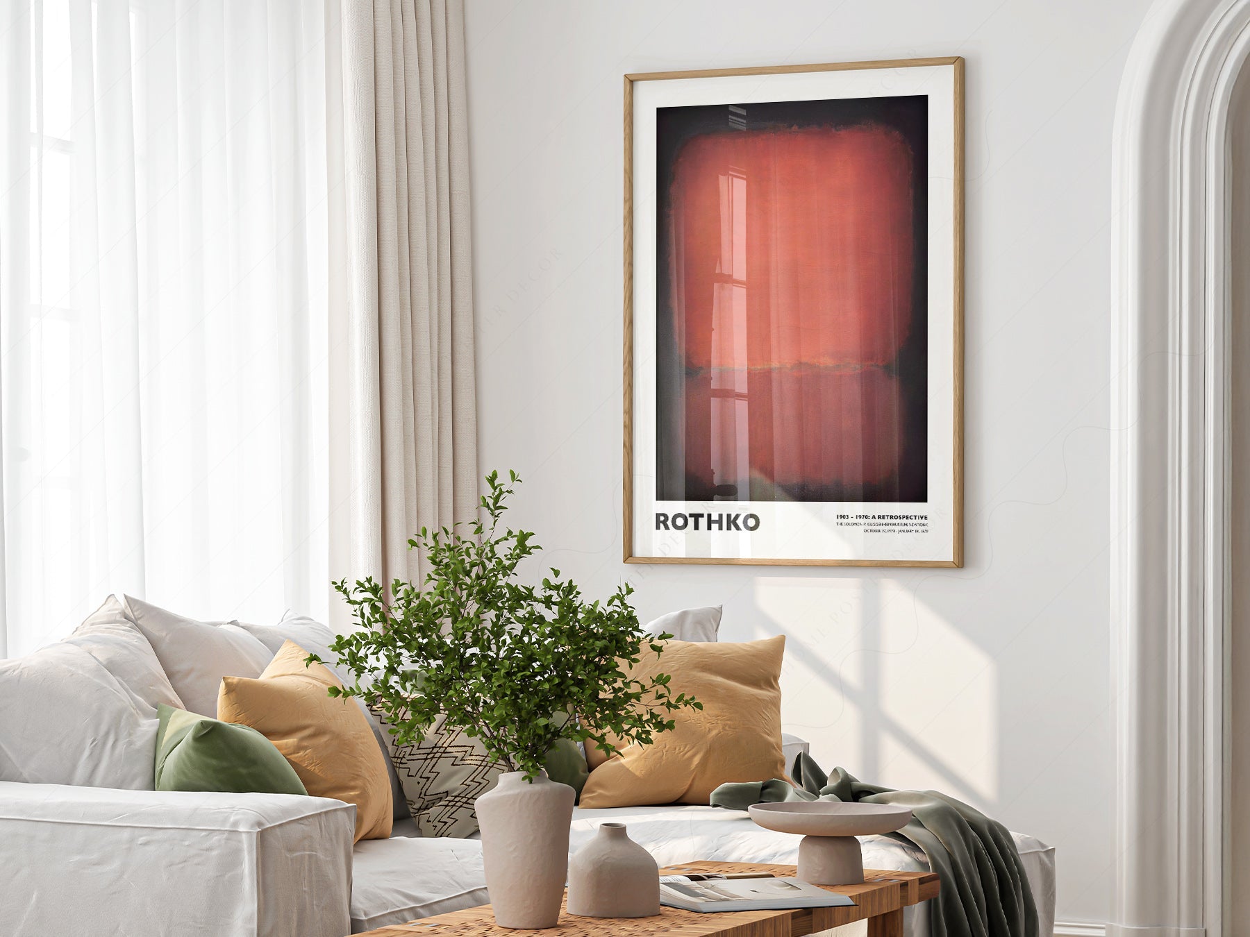Mark Rothko Untitled Red and Black Art Print – Abstract Expressionist Poster