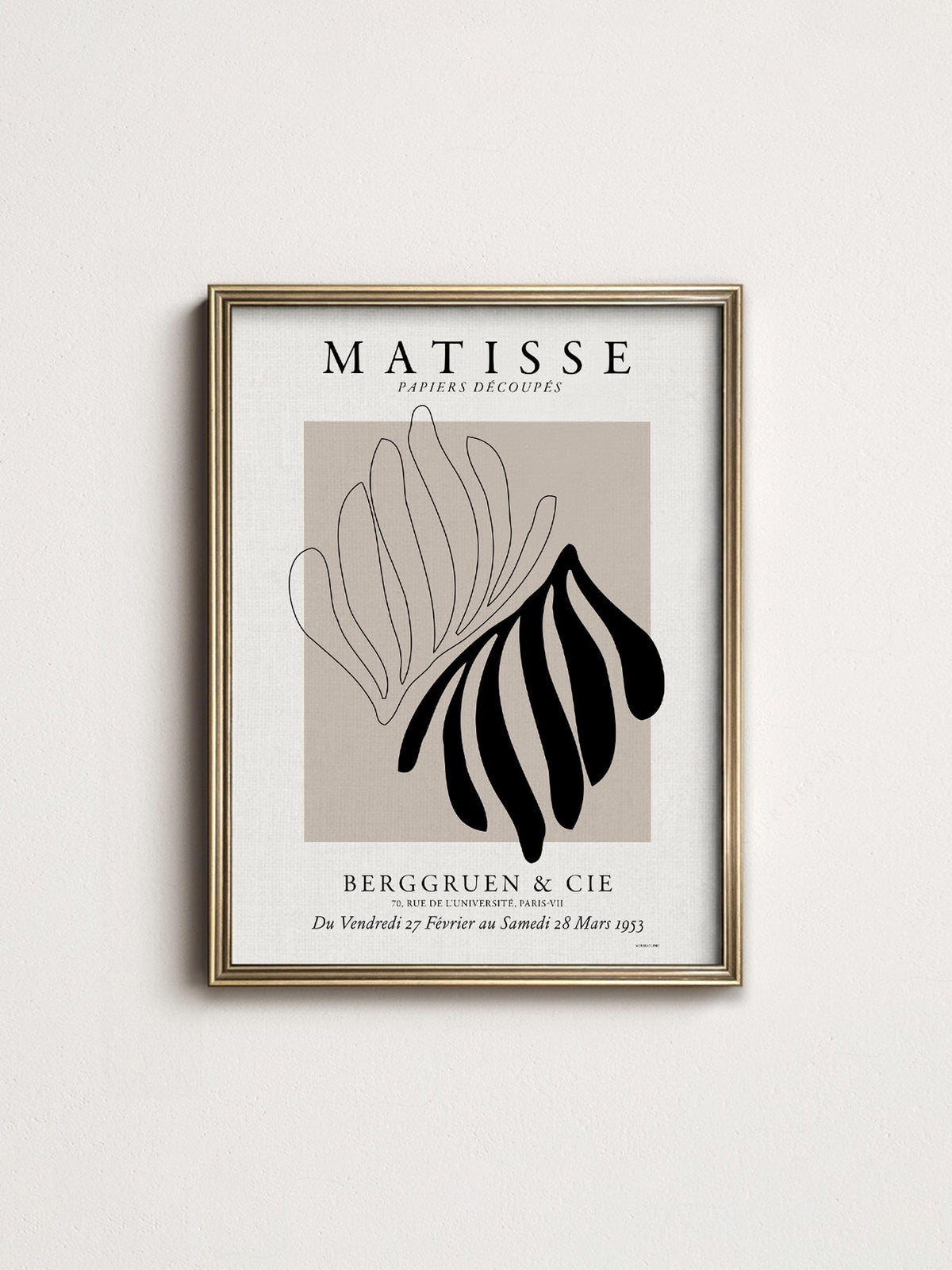 Henri Matisse Papiers Découpés Exhibition Poster – Minimalist Wall Art