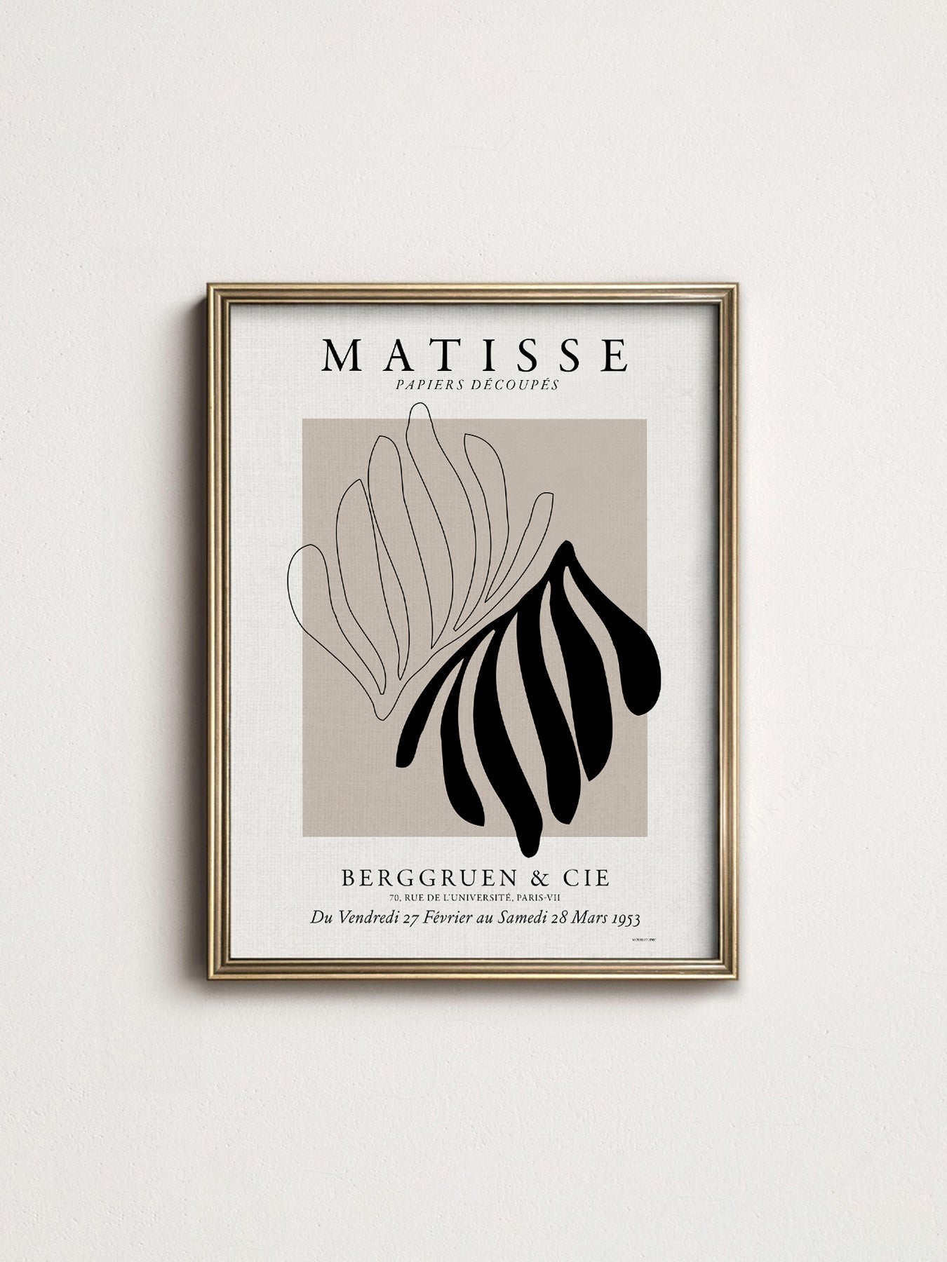 Henri Matisse Papiers Découpés Exhibition Poster – Minimalist Wall Art