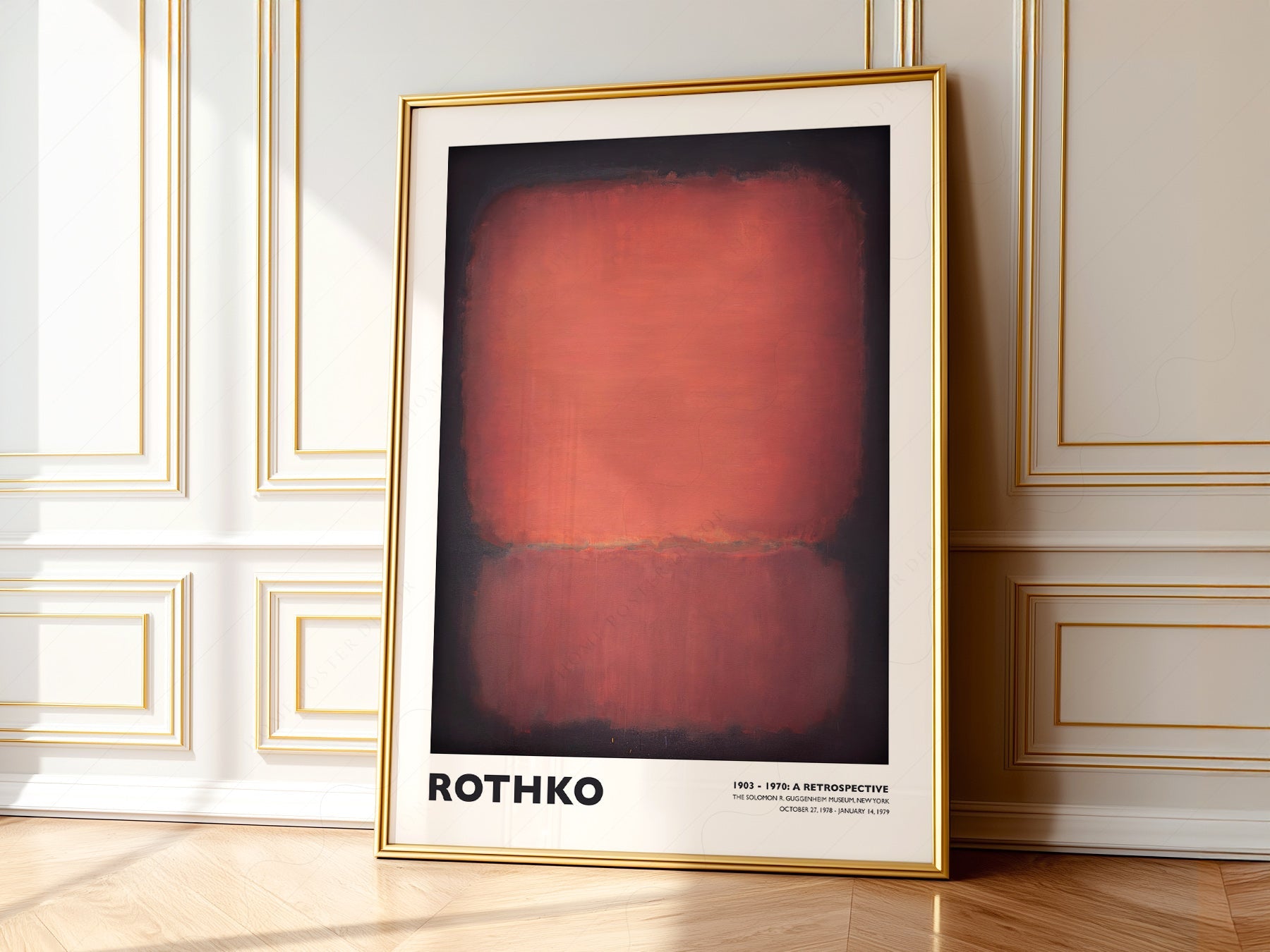 Mark Rothko Untitled Red and Black Art Print – Abstract Expressionist Poster