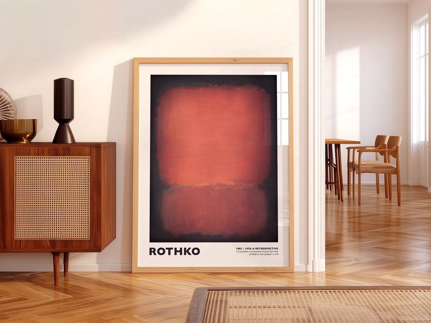 Mark Rothko Untitled Red and Black Art Print – Abstract Expressionist Poster