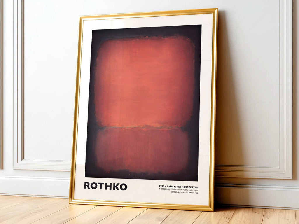 Mark Rothko Untitled Red and Black Art Print – Abstract Expressionist Poster