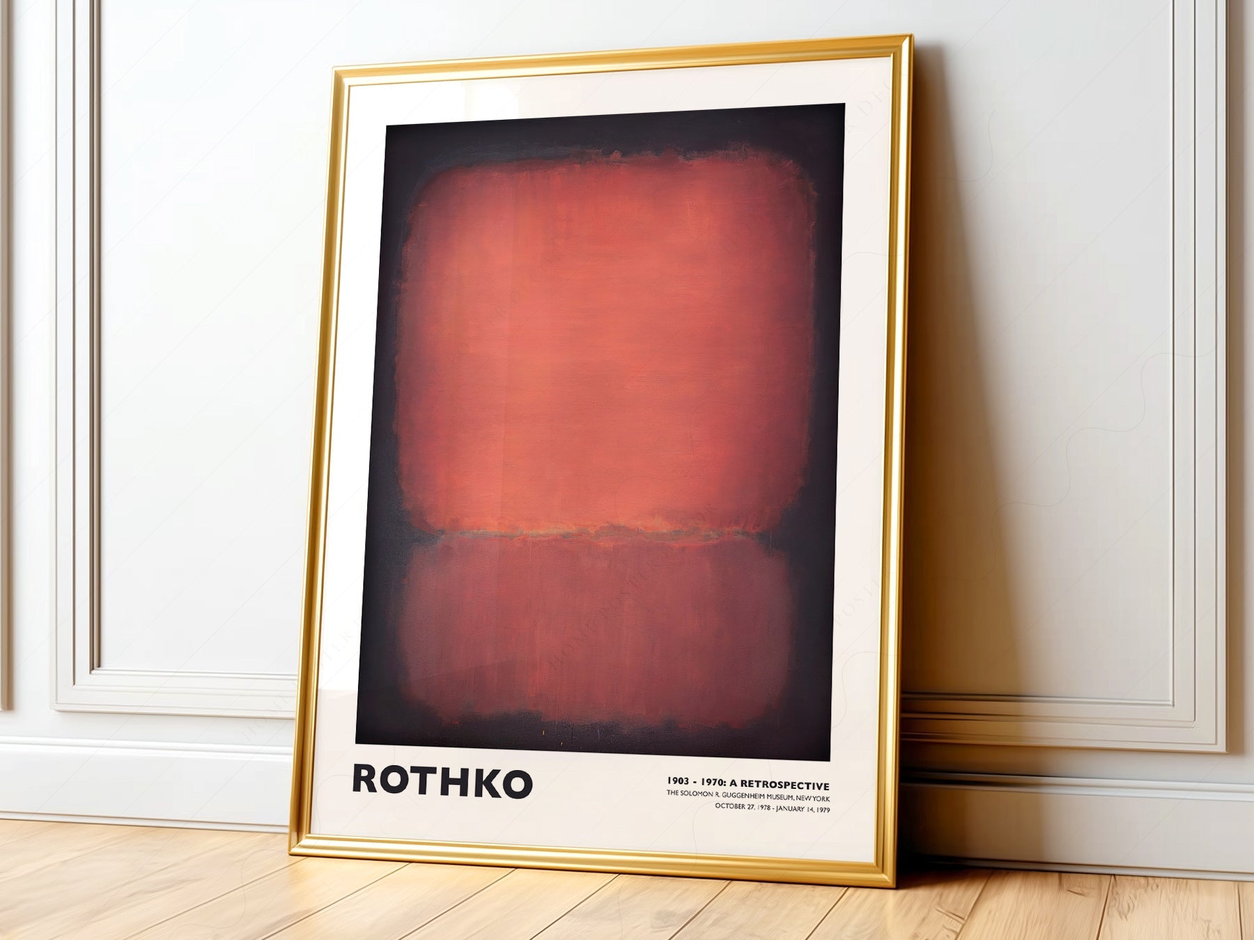 Mark Rothko Untitled Red and Black Art Print – Abstract Expressionist Poster