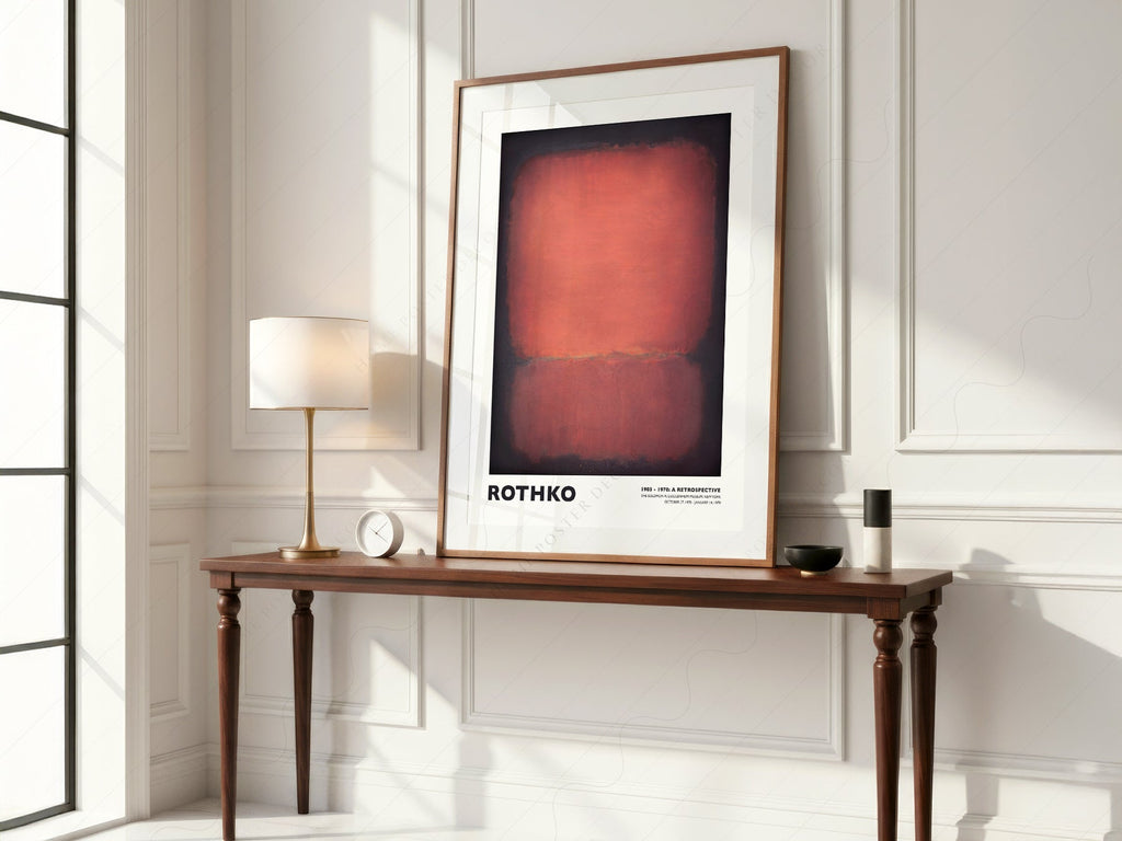 Mark Rothko Untitled Red and Black Art Print – Abstract Expressionist Poster