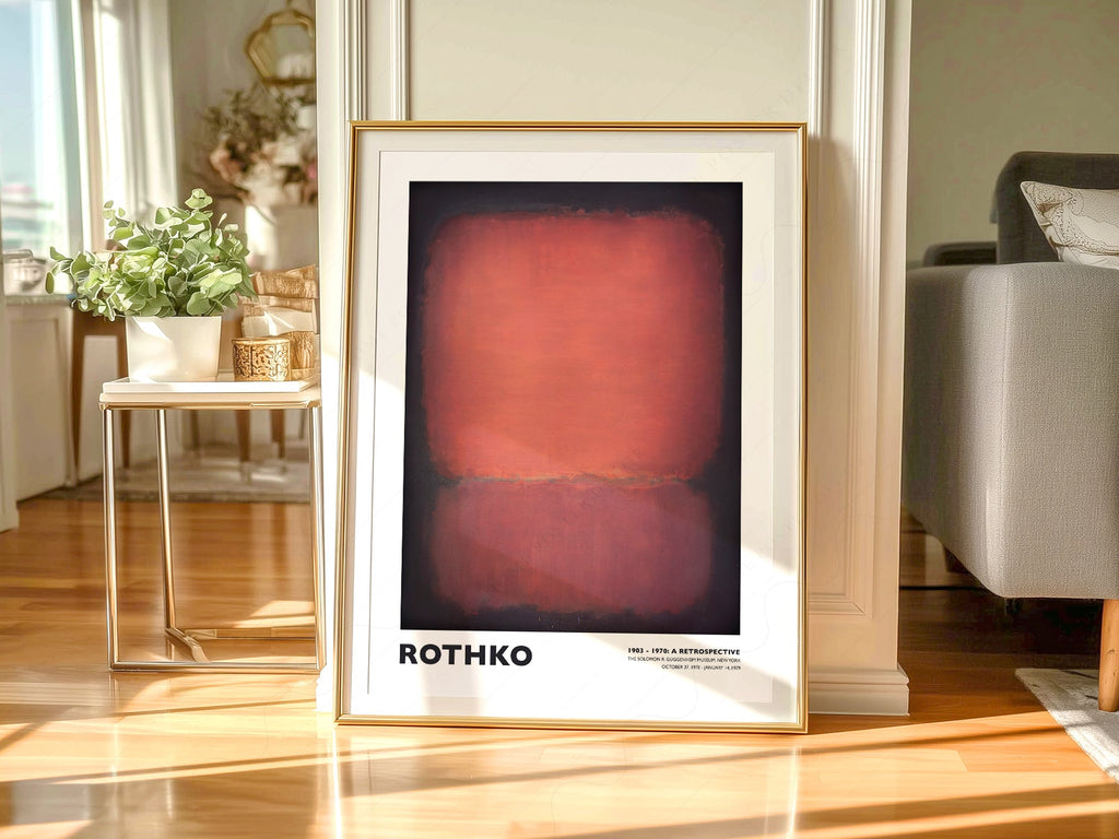 Mark Rothko Untitled Red and Black Art Print – Abstract Expressionist Poster