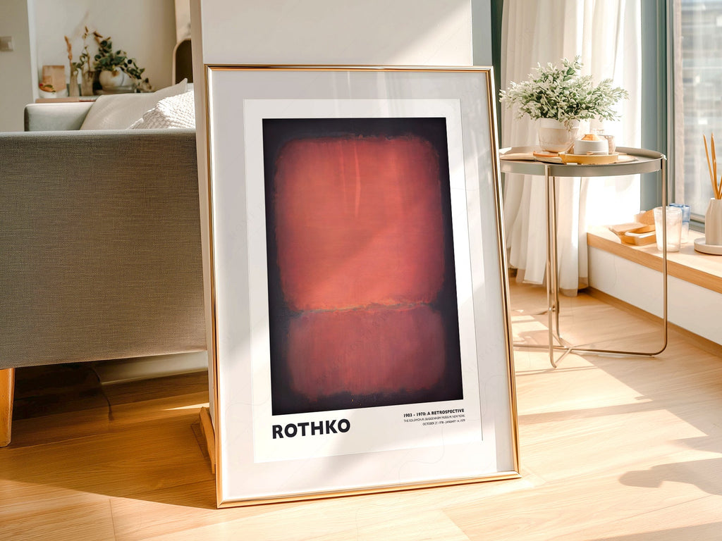 Mark Rothko Untitled Red and Black Art Print – Abstract Expressionist Poster