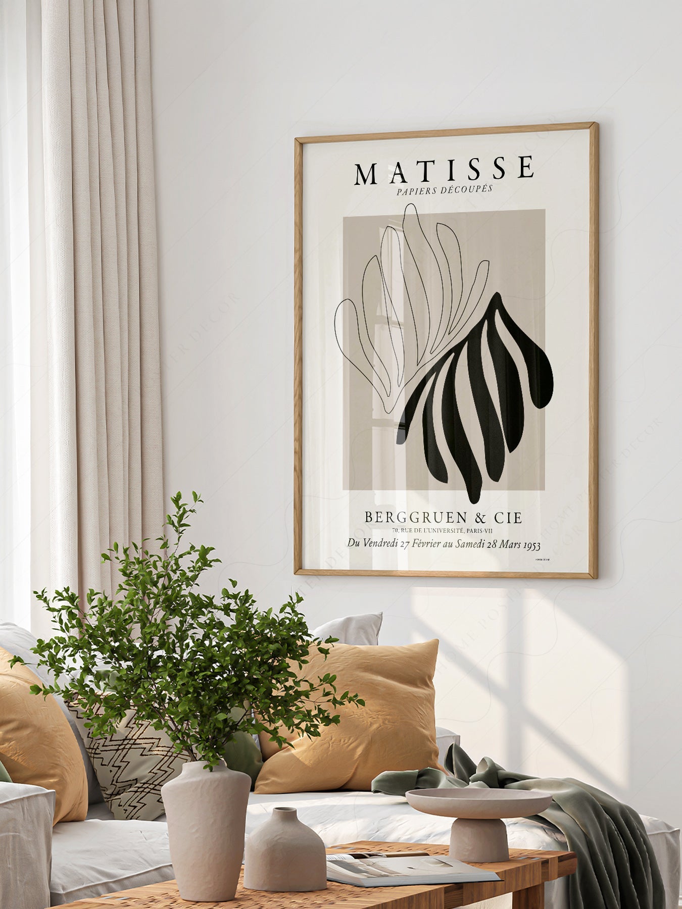 Henri Matisse Papiers Découpés Exhibition Poster – Minimalist Wall Art