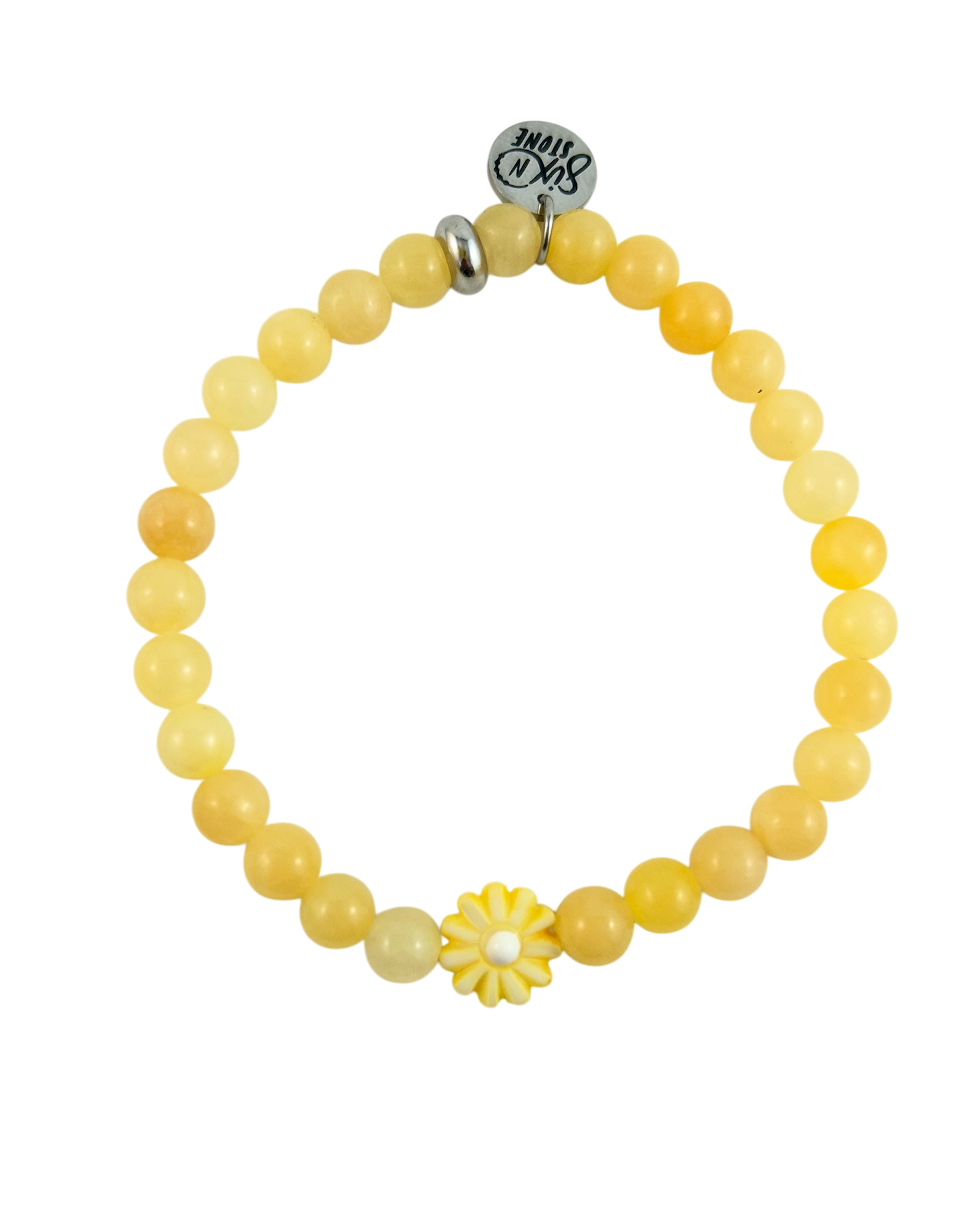 Mini Gemstone Flower Bracelet - multiple colours