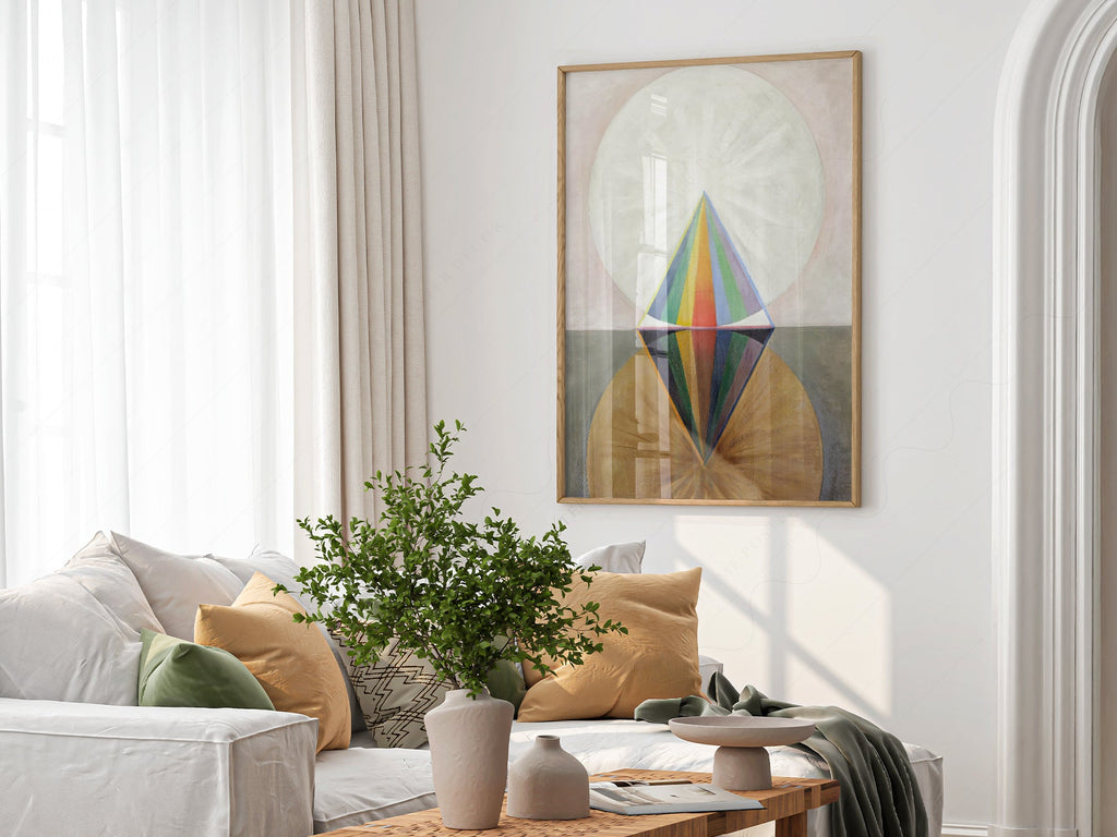 Hilma af Klint Altarpiece No 1 Group X Print – Abstract Spiritual Art