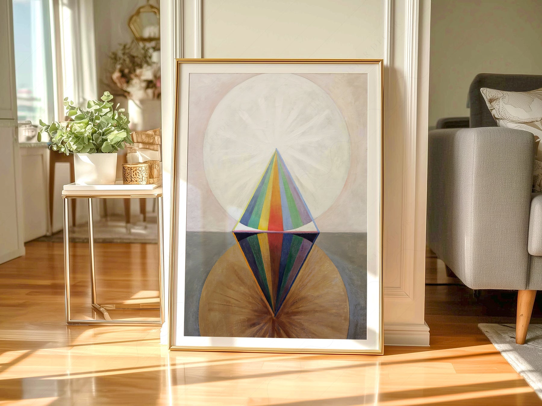 Hilma af Klint Altarpiece No 1 Group X Print – Abstract Spiritual Art