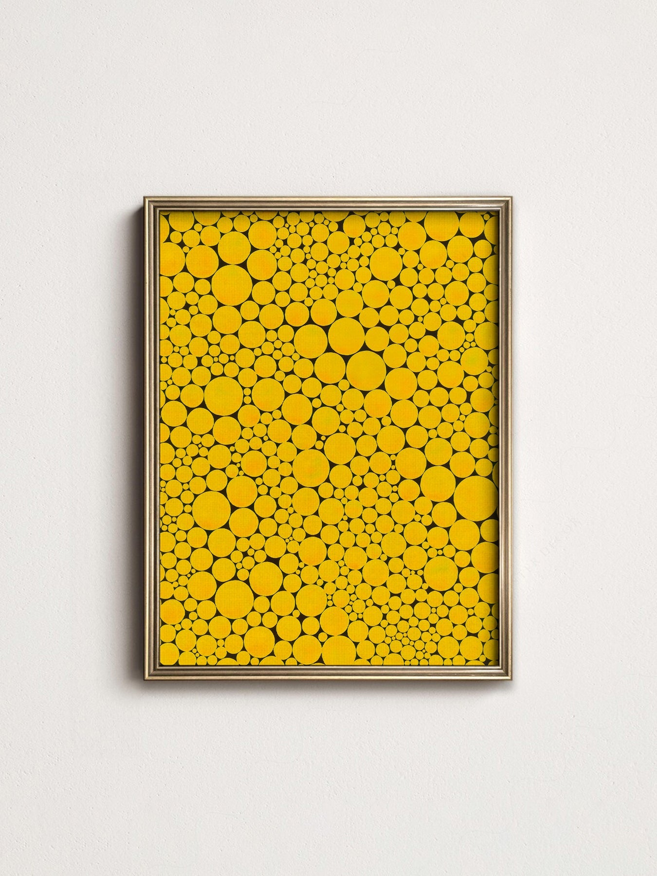 Yayoi Kusama Yellow Dots Art Print – Contemporary Japanese Wall Art