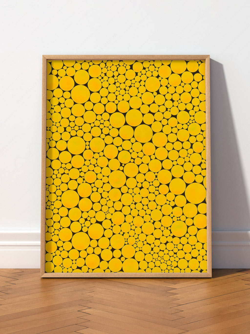 Yayoi Kusama Yellow Dots Art Print – Contemporary Japanese Wall Art