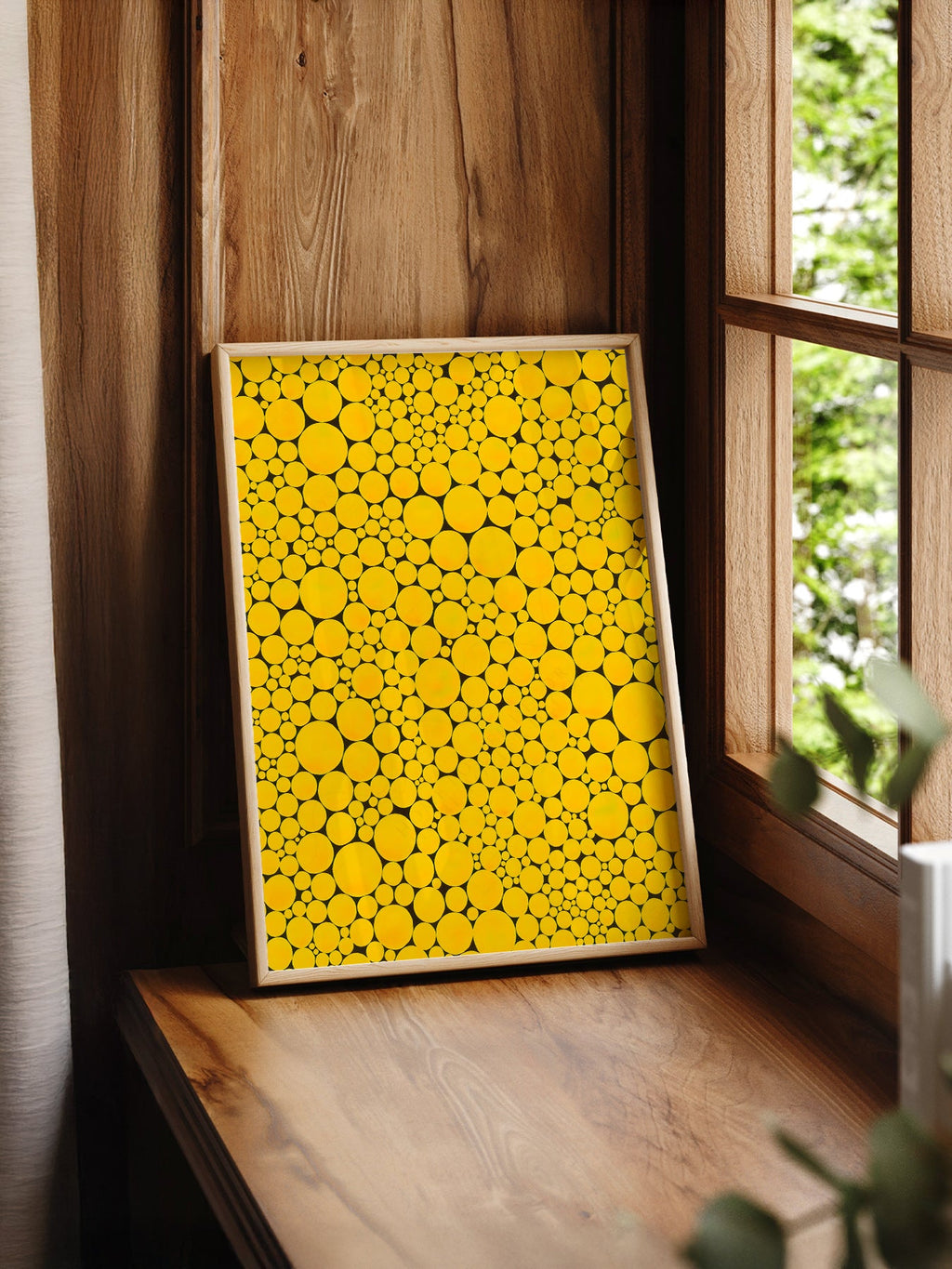 Yayoi Kusama Yellow Dots Art Print – Contemporary Japanese Wall Art