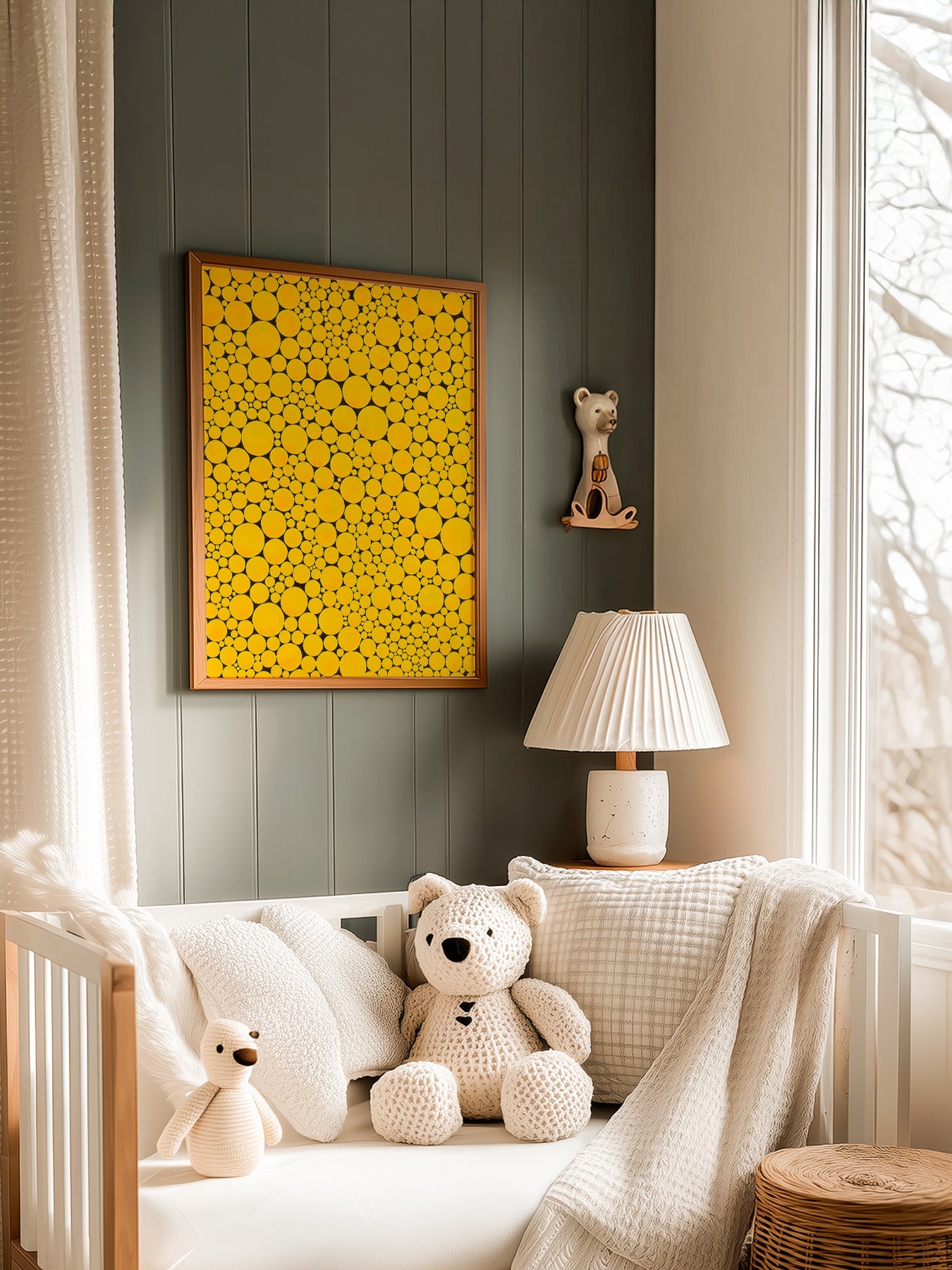 Yayoi Kusama Yellow Dots Art Print – Contemporary Japanese Wall Art