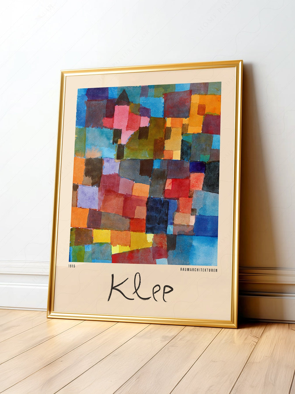 Paul Klee Raumarchitekturen Art Print – Abstract Bauhaus Wall Poster