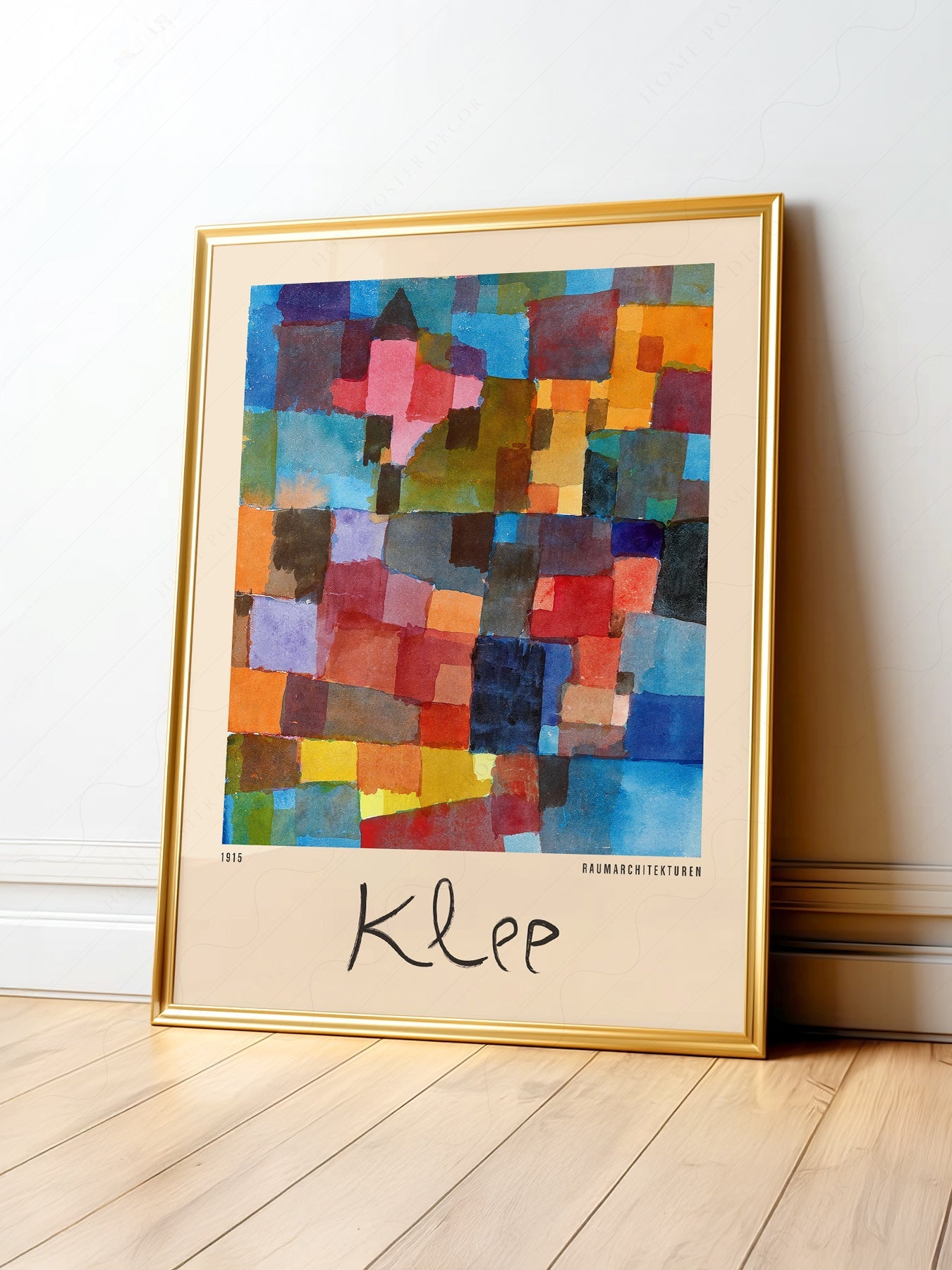 Paul Klee Raumarchitekturen Art Print – Abstract Bauhaus Wall Poster