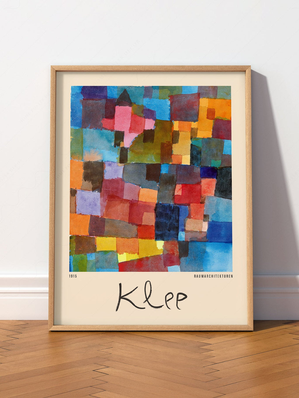 Paul Klee Raumarchitekturen Art Print – Abstract Bauhaus Wall Poster