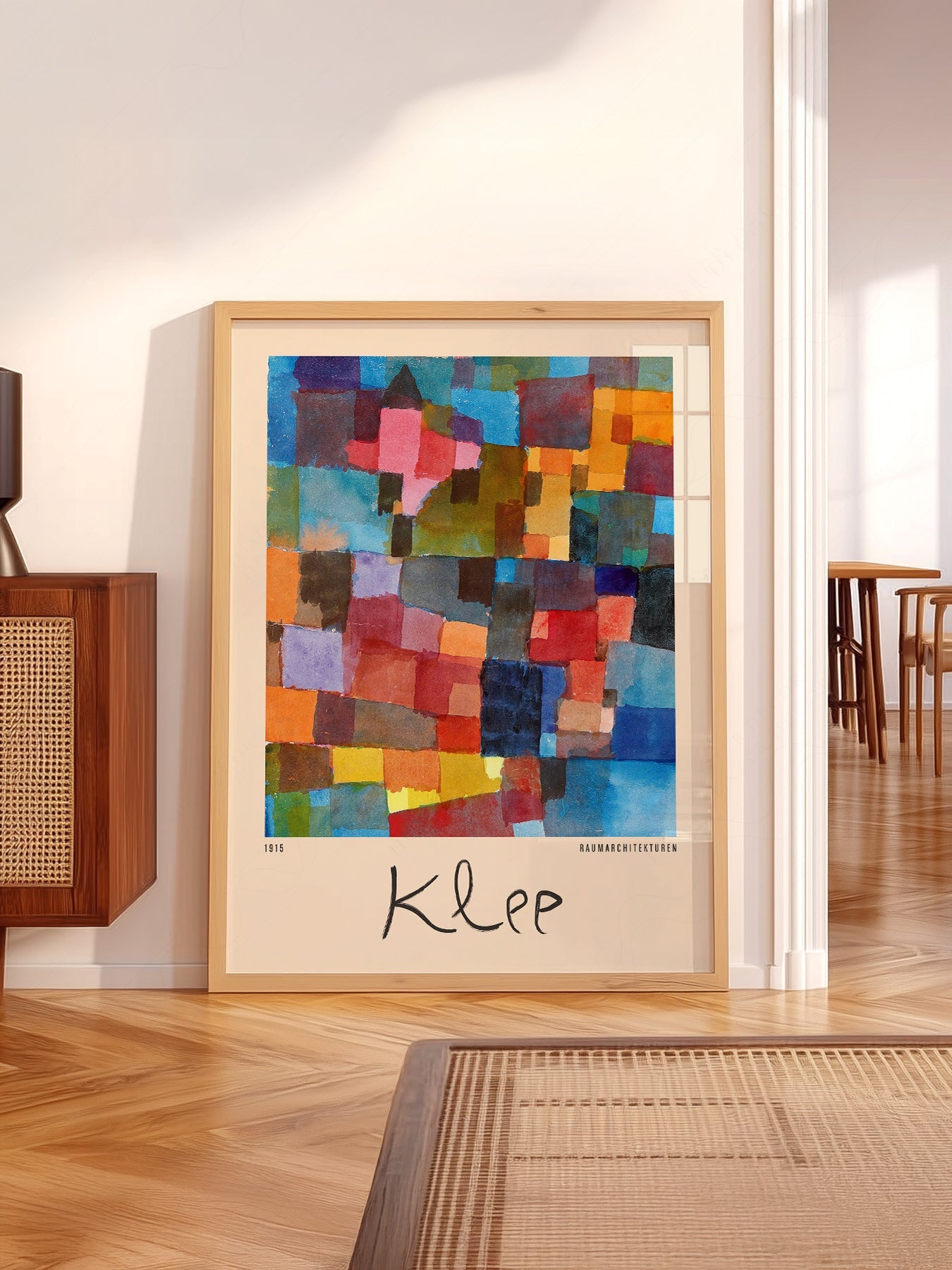 Paul Klee Raumarchitekturen Art Print – Abstract Bauhaus Wall Poster