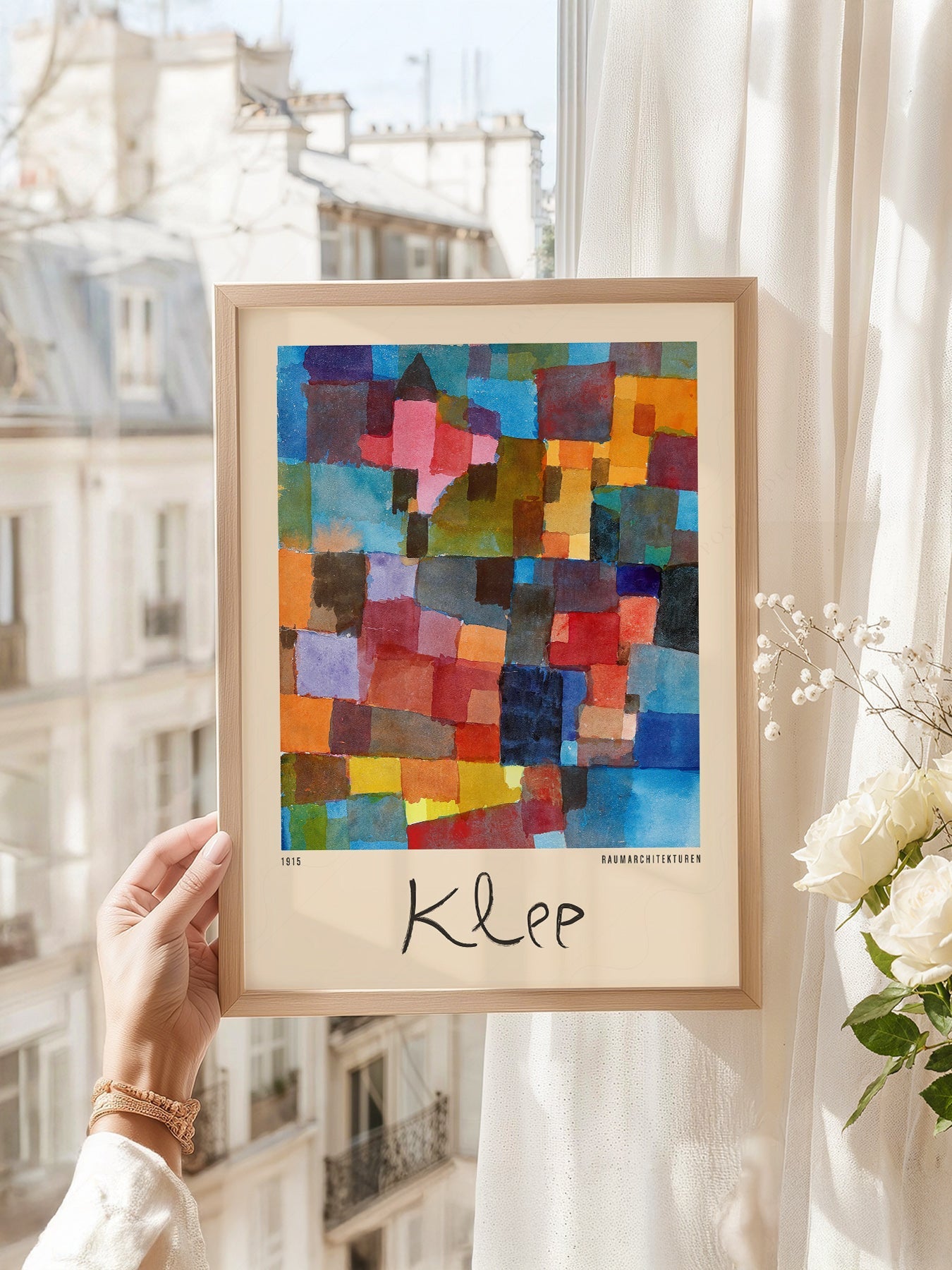 Paul Klee Raumarchitekturen Art Print – Abstract Bauhaus Wall Poster