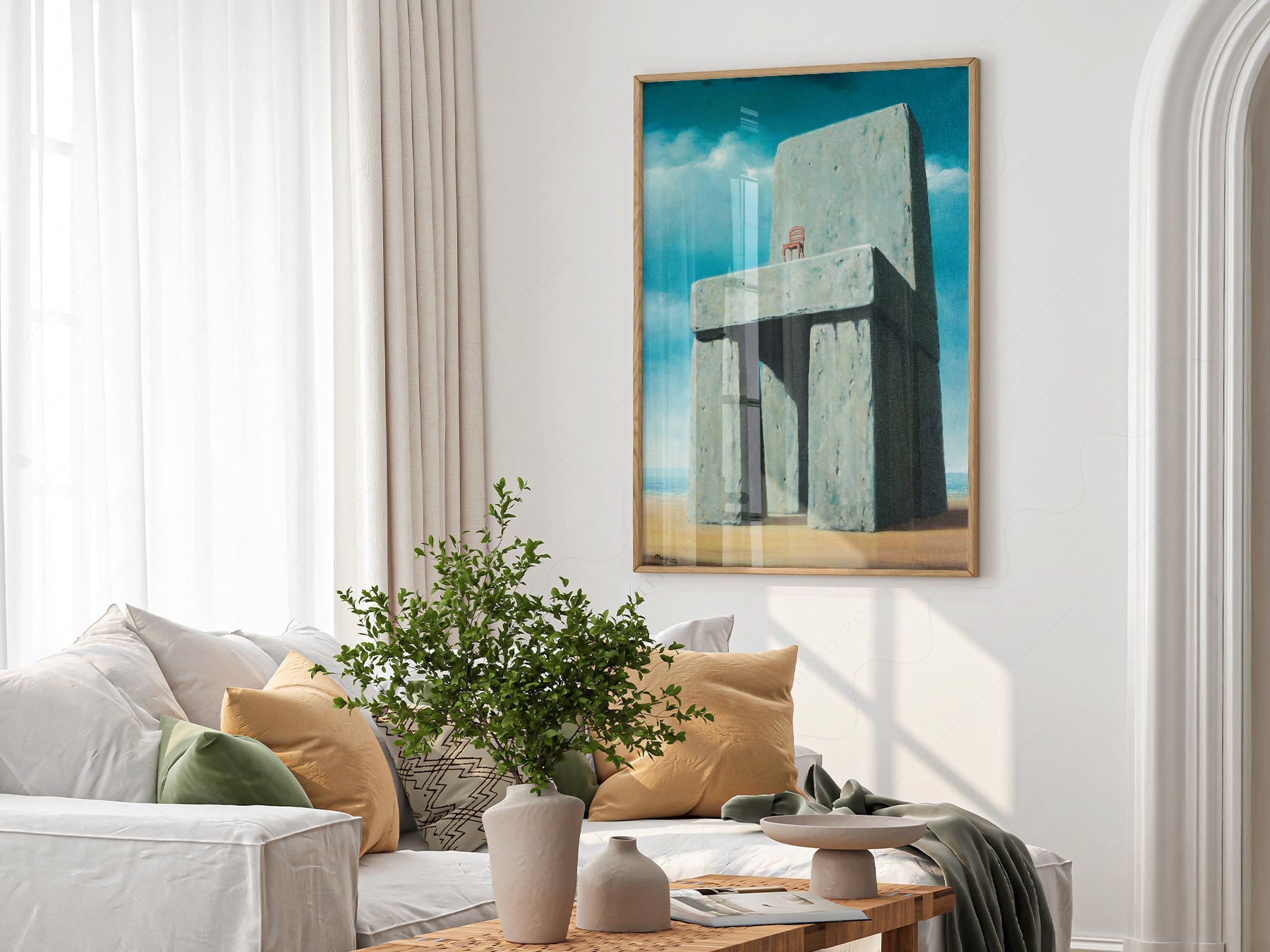 René Magritte The Legend of the Centuries Print – Surrealist Wall Art