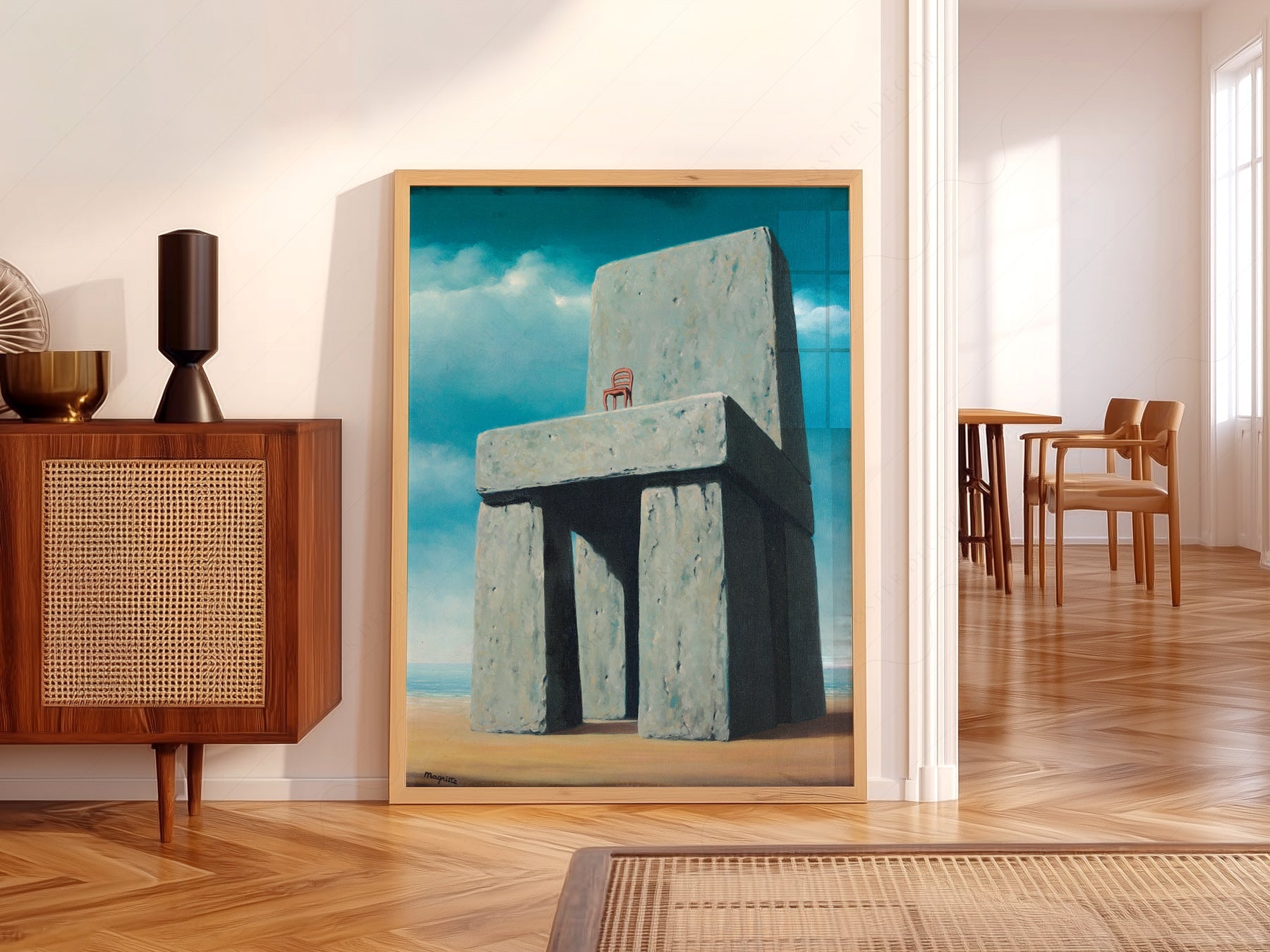 René Magritte The Legend of the Centuries Print – Surrealist Wall Art