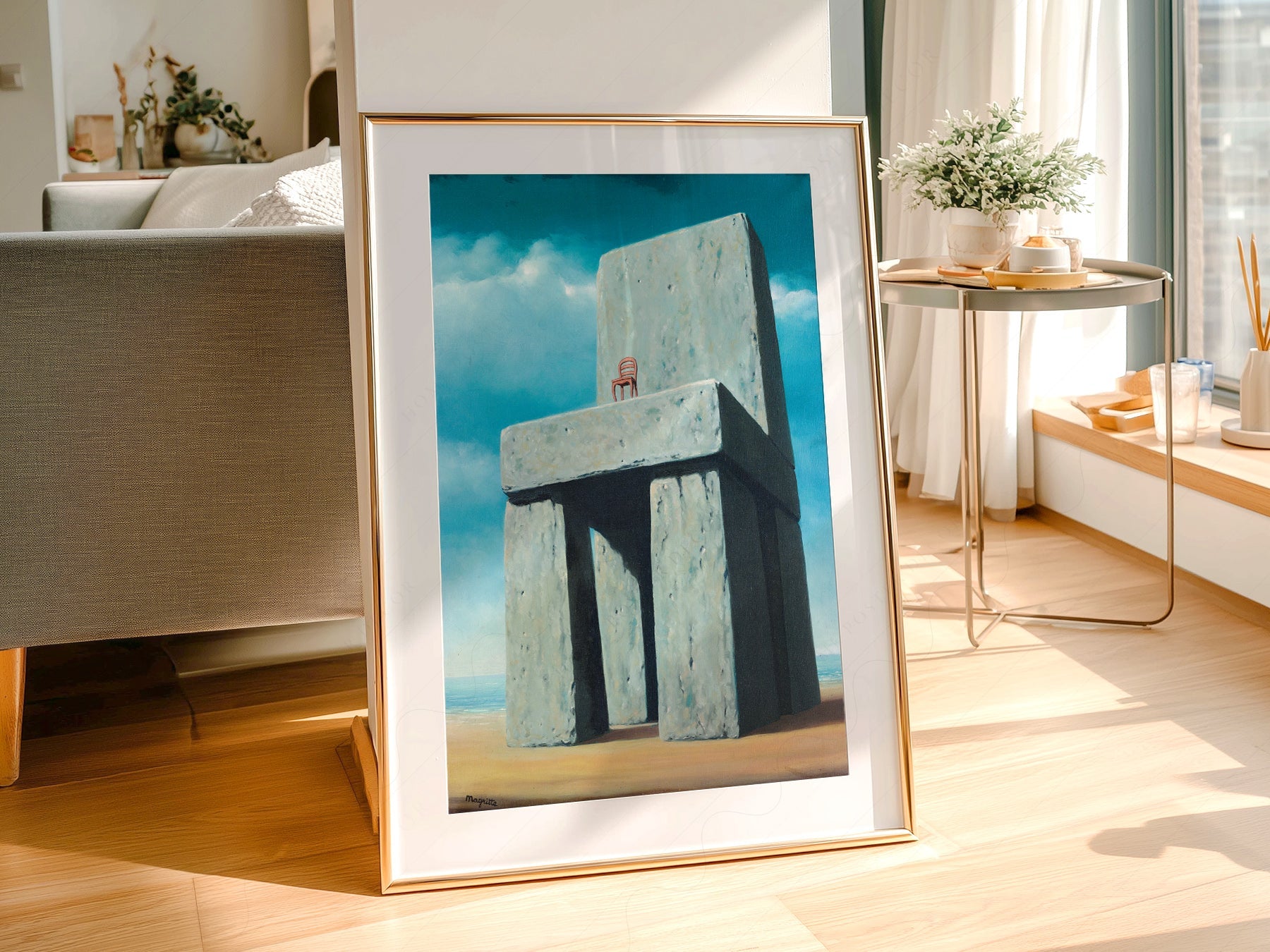 René Magritte The Legend of the Centuries Print – Surrealist Wall Art